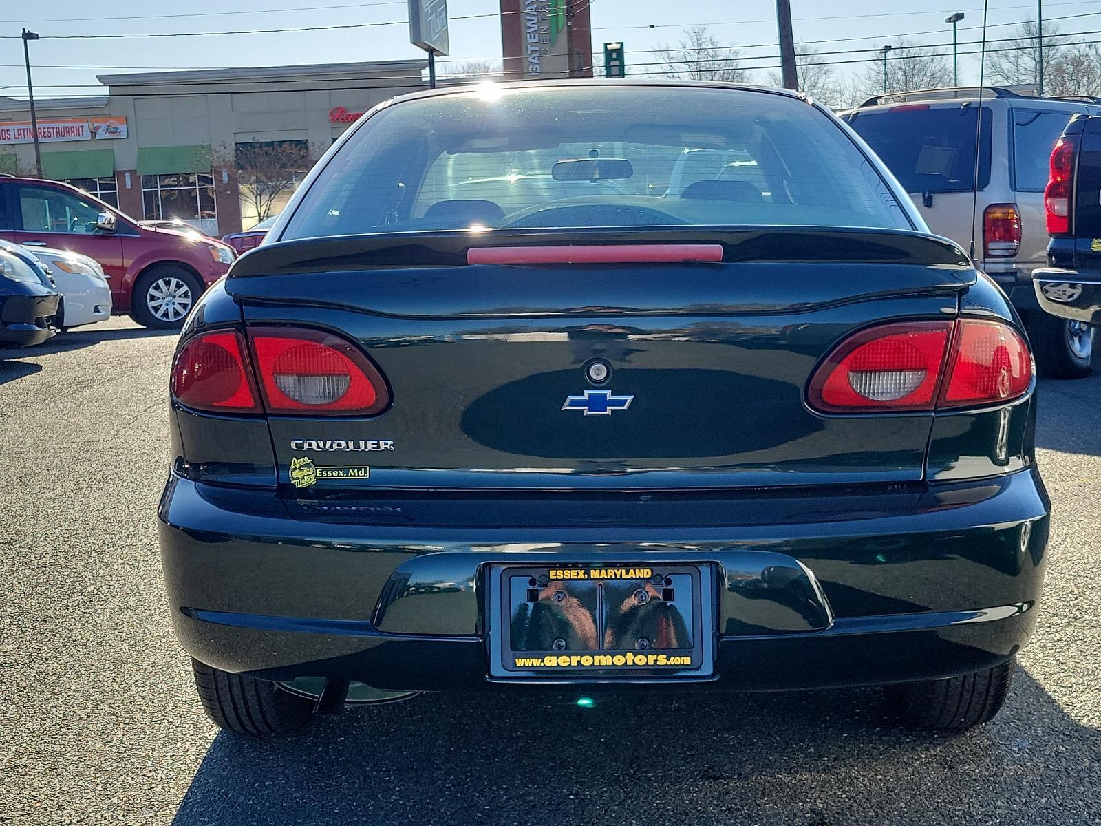 2002 Forest Green Metallic - 47U /Graphite - 12 Chevrolet Cavalier (1G1JC524327) with an 2.2L (134) SFI L4 2200 ENGINE engine, located at 50 Eastern Blvd., Essex, MD, 21221, (410) 686-3444, 39.304367, -76.484947 - Experience the appealing blend of practicality and performance in this 2002 Chevrolet Cavalier 4dr Sedan. Boasting a distinct Forest Green Metallic - 47U exterior, it turns heads with its timeless design and bold color. Plus, its Graphite - 12 interior offers uncompromised comfort and sophisticated - Photo #4