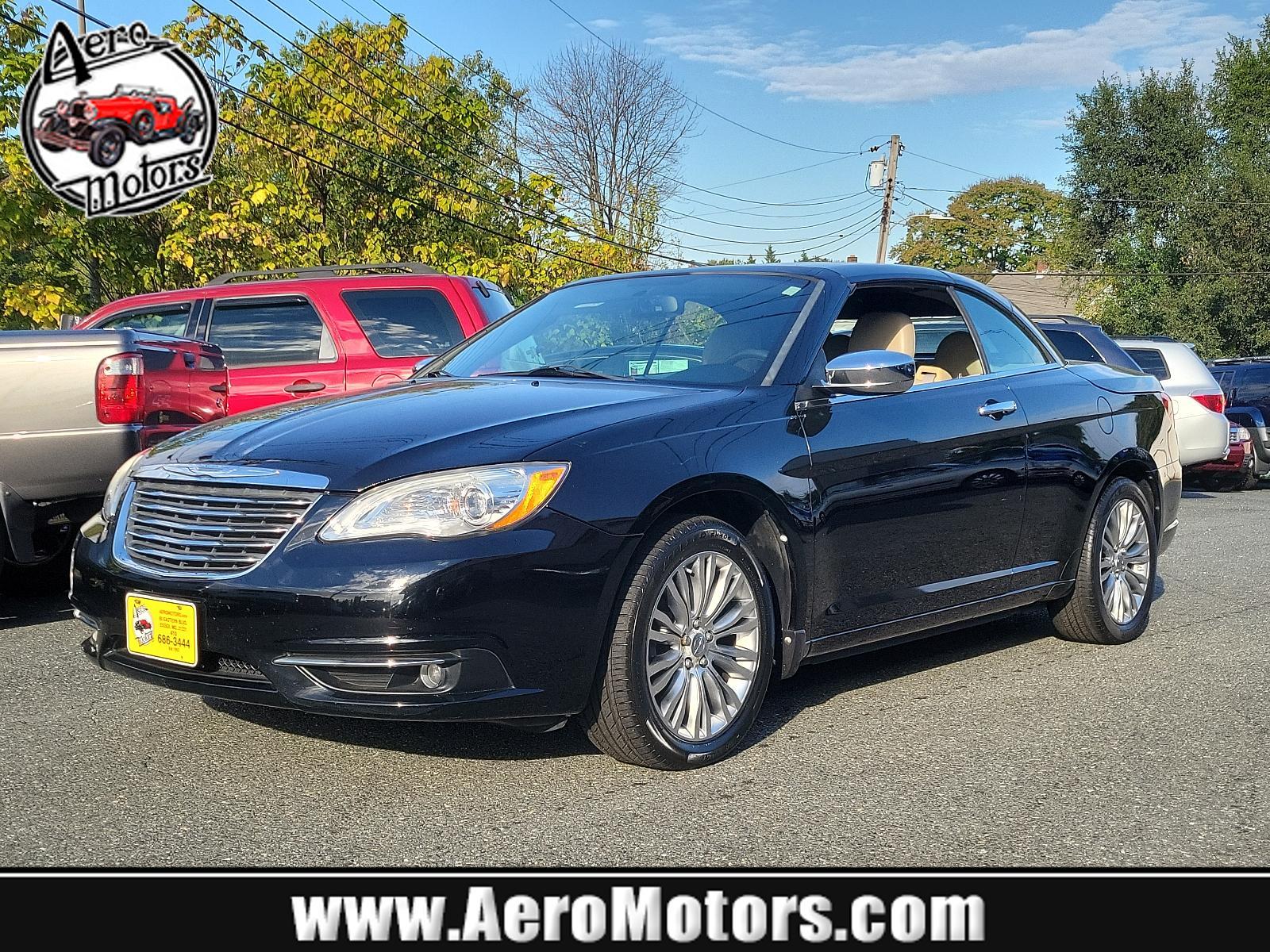 2011 Black - PX8 /Black/Light Frost Beige - DLXL Chrysler 200 Limited (1C3BC7EG7BN) with an 3.6L VVT FLEX-FUEL 24-VALVE V6 ENGINE engine, located at 50 Eastern Blvd., Essex, MD, 21221, (410) 686-3444, 39.304367, -76.484947 - Introducing the magnificent 2011 Chrysler 200 Limited 2dr Convertible with an opulent glossy black exterior finish, in immaculate condition. The luxury inside matches the exterior, with a dual-tone black and light frost beige interior inviting you into a world of unparalleled comfort. Under the hood - Photo #0