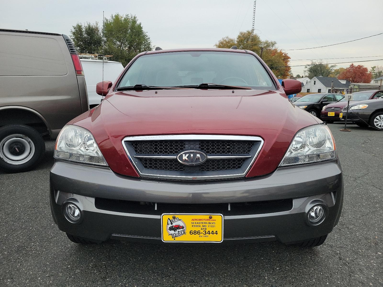 2005 Radiant Red - 3X /Gray - CY Kia Sorento EX (KNDJC733155) with an 3.5L DOHC MPFI 24-valve V6 engine engine, located at 50 Eastern Blvd., Essex, MD, 21221, (410) 686-3444, 39.304367, -76.484947 - Experience the dependable quality of this immaculate 2005 Kia Sorento EX 4dr ex 4wd auto. Boasting a radiant red 3x exterior, this stylish SUV surely stands out on the road. Step inside and appreciate the tastefully designed gray cy interior, offering comfort and functionality for all your travels. - Photo #1