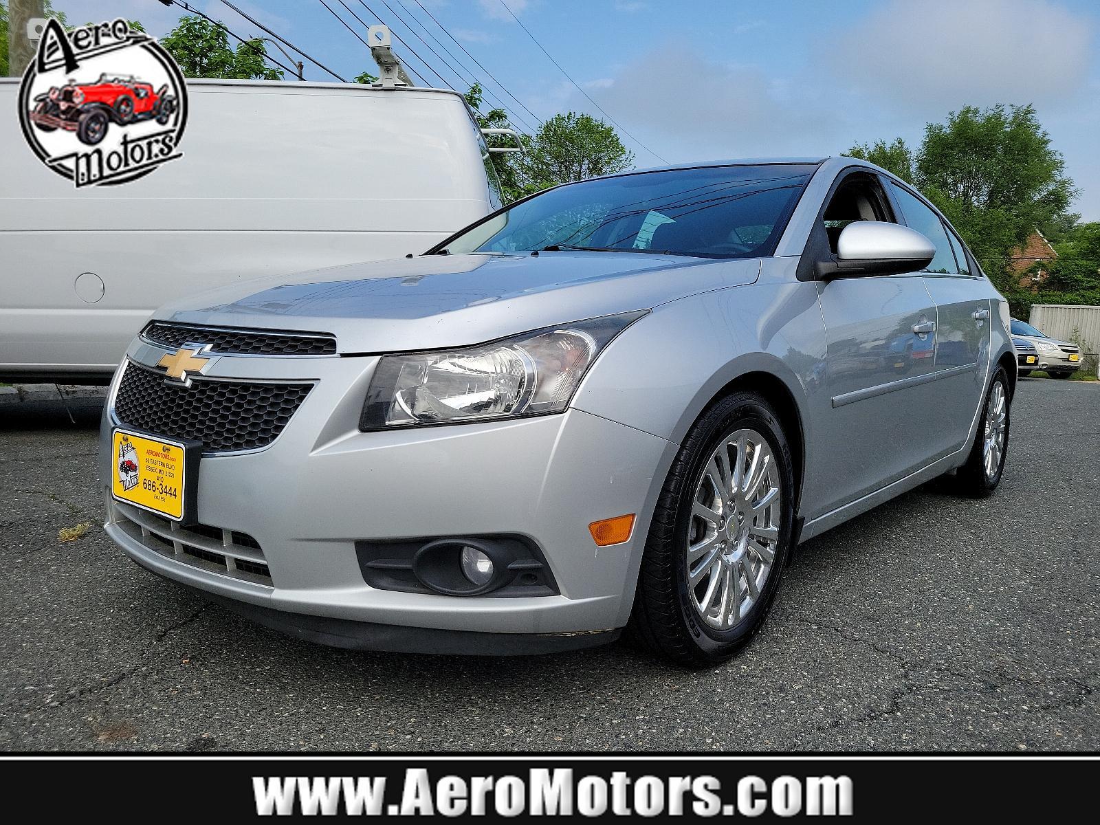 2014 Silver Ice Metallic - GAN /Jet Black - AFF Chevrolet Cruze ECO (1G1PH5SB6E7) with an ENGINE, ECOTEC TURBO 1.4L VARIABLE VALVE TIMING DOHC 4-CYLINDER SEQUENTIAL MFI engine, located at 50 Eastern Blvd., Essex, MD, 21221, (410) 686-3444, 39.304367, -76.484947 - Revel in the superior blend of performance and efficiency with this 2014 Chevrolet Cruze ECO 4dr Sedan. Cloaked in a captivating Silver Ice Metallic exterior, this elegant design is paired flawlessly with an immaculate Jet Black interior. Powered by a dynamic ECOTEC Turbo 1.4L Variable Valve Timing - Photo #0