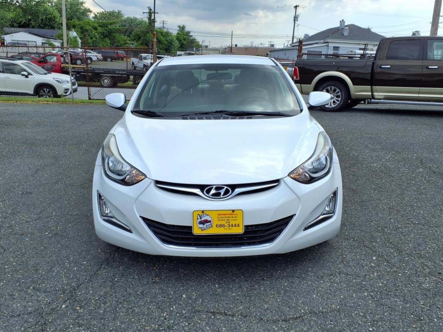 2015 Quartz White Pearl Hyundai ELANTRA SE (5NPDH4AEXFH) with an 1.8L 1.8L I4 145hp 130ft. lbs. Sequential-Port F.I. engine, 6-Speed Shiftable Automatic transmission, located at 50 Eastern Blvd., Essex, MD, 21221, (410) 686-3444, 39.304367, -76.484947 - Photo#7