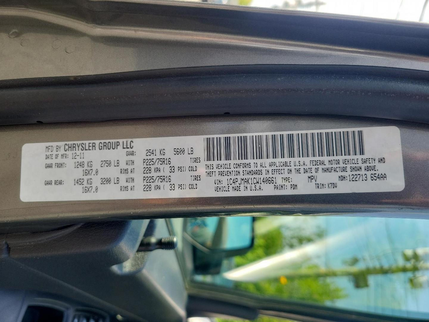 2012 Mineral Gray Metallic - PDM /Dark Slate Gray Interior - ALDV Jeep Liberty Sport (1C4PJMAK1CW) with an 3.7L V6 ENGINE engine, located at 50 Eastern Blvd., Essex, MD, 21221, (410) 686-3444, 39.304367, -76.484947 - Experience the perfect mesh of off-road capability and classic design with this 2012 Jeep Liberty Sport 4WD. Its stunning Mineral Gray Metallic exterior perfectly complements the rich, Dark Slate Gray interior, creating an air of modern sophistication. Under the hood, this beauty is equipped with a - Photo#22