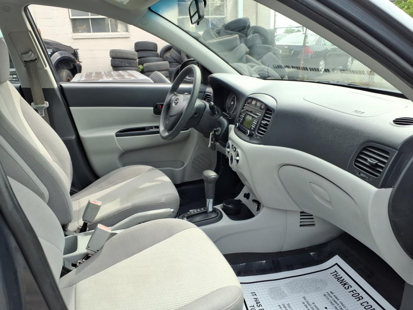 2009 Dk. Gray Hyundai ACCENT GLS (KMHCN46C59U) with an 1.6L 4 Cylinder Sequential-Port F.I. engine, Automatic transmission, located at 50 Eastern Blvd., Essex, MD, 21221, (410) 686-3444, 39.304367, -76.484947- Photo#11