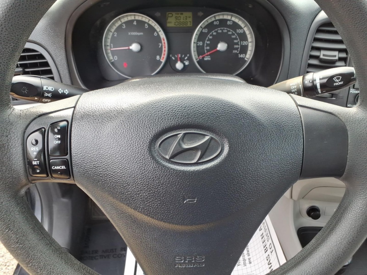 2009 Dk. Gray Hyundai ACCENT GLS (KMHCN46C59U) with an 1.6L 4 Cylinder Sequential-Port F.I. engine, Automatic transmission, located at 50 Eastern Blvd., Essex, MD, 21221, (410) 686-3444, 39.304367, -76.484947- Photo#17