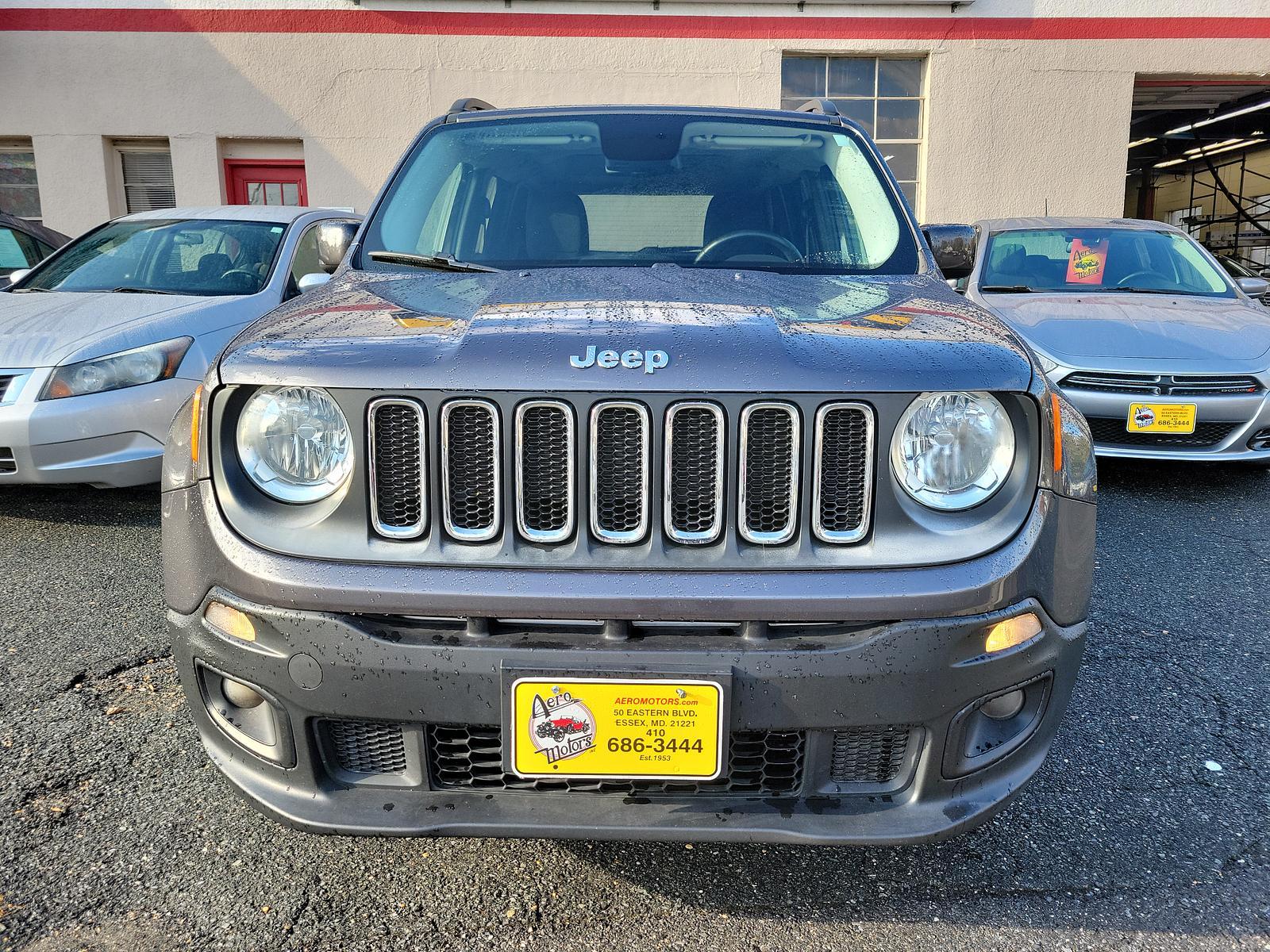 2016 BLACK /Black JEEP RENEGADE Latitude (ZACCJBBT1GP) with an ENGINE: 2.4L I4 MULTIAIR engine, located at 50 Eastern Blvd., Essex, MD, 21221, (410) 686-3444, 39.304367, -76.484947 - With car-like handling and unmatched off-road credentials, our 2016 Jeep Renegade Latitude 4X4 in Granite Crystal Metallic lets you take on those great adventures in elevated style! Powered by a 2.4 Liter 4 Cylinder that offers 180hp paired with a 9 Speed Automatic transmission for the ultimate in a - Photo #1