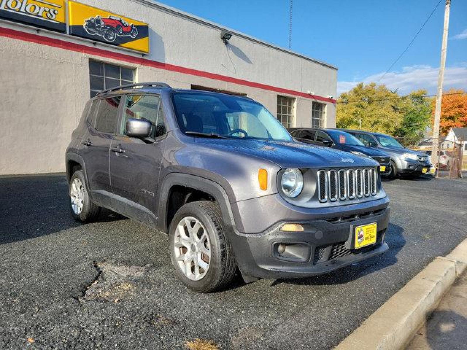 2016 Granite Crystal Metallic Clearcoat /Black Jeep Renegade (ZACCJBBT1GP) with an 4 2.4 L engine, Automatic transmission, located at 50 Eastern Blvd., Essex, MD, 21221, (410) 686-3444, 39.304367, -76.484947 - Photo #2