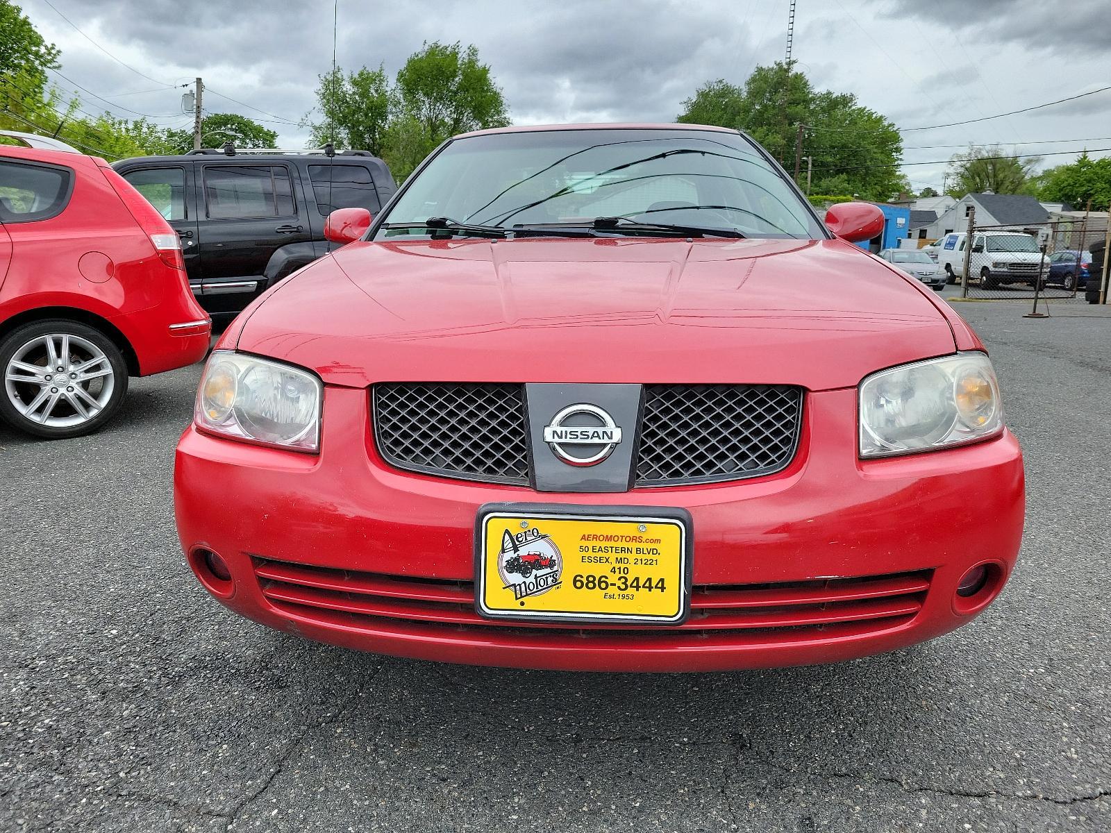 2006 Code Red - A20 /Charcoal - G Nissan Sentra 1.8 S (3N1CB51D06L) with an 1.8L SMPI DOHC 16-valve 4-cyl engine engine, located at 50 Eastern Blvd., Essex, MD, 21221, (410) 686-3444, 39.304367, -76.484947 - <p>Meet our 2006 Nissan Sentra S Sedan that looks sleek in Code Red! Powered by a 1.8 Liter 4 Cylinder generating 126hp connected to the 4 Speed Automatic transmission. This Front Wheel Drive sedan was built to perform while earning up to 34mpg on the highway! The exterior of our Sentra stands out w - Photo #1