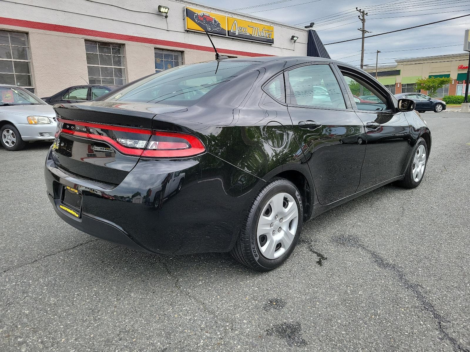 2015 Pitch Black Clearcoat - PX8 /Black - D7X9 Dodge Dart SE (1C3CDFAA6FD) with an ENGINE: 2.0L I4 DOHC engine, located at 50 Eastern Blvd., Essex, MD, 21221, (410) 686-3444, 39.304367, -76.484947 - <p>Our 2015 Dodge Dart SE Sedan, presented in Pitch Black Clearcoat, is fun to drive, spacious, and stylish. Powered by an impressive 2.0 Liter 4 Cylinder that offers 160hp while connected to an impressive 6 Speed Automatic transmission for easy passing maneuvers. This Front Wheel Drive combination - Photo #2