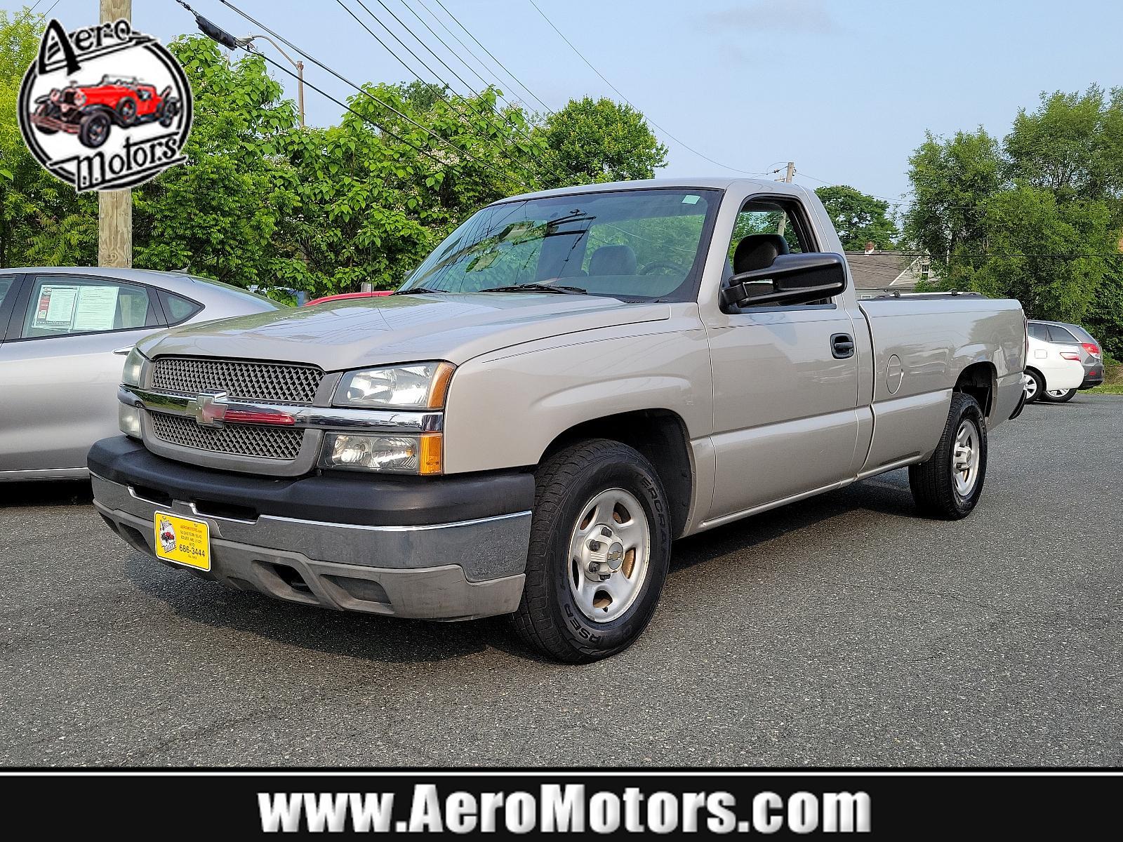 2004 Silver Birch Metallic - 59U /Dark Charcoal - 69 Chevrolet Silverado 1500 Work Truck (1GCEC14X94Z) with an ENGINE, VORTEC 4300 V6 MFI engine, located at 50 Eastern Blvd., Essex, MD, 21221, (410) 686-3444, 39.304367, -76.484947 - <p>Meet our great looking 2004 Chevrolet Silverado 1500 W/T Regular Cab 4X2 presented in Silver Birch Metallic. Powered by a 4.3 Liter V6 delivering 195hp while paired to a durable Automatic transmission for easy towing. This Rear Wheel Drive will meet all your hauling and towing needs and looks goo - Photo #0
