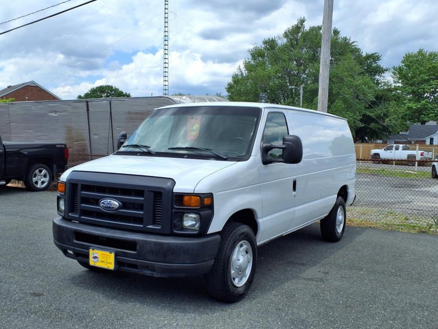 2014 White Ford E-Series E-250 (1FTNE2EW2ED) with an 4.6L 8 Cylinder Sequential-Port F.I. engine, Automatic transmission, located at 50 Eastern Blvd., Essex, MD, 21221, (410) 686-3444, 39.304367, -76.484947 - Photo#0