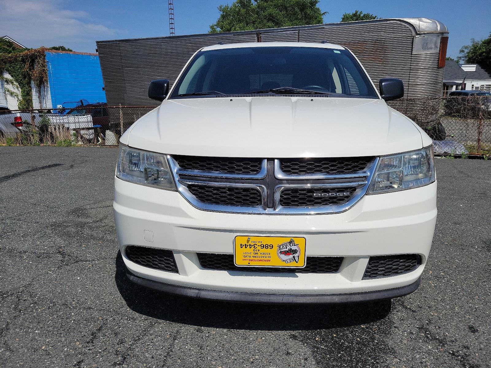 2011 White - PW3 /Black Interior - E5X9 Dodge Journey Express (3D4PG4FB3BT) with an 2.4L DOHC DUAL VVT 16-VALVE I4 ENGINE engine, located at 50 Eastern Blvd., Essex, MD, 21221, (410) 686-3444, 39.304367, -76.484947 - <p>Our attractive 2011 Dodge Journey Express Crossover is shown in White. Motived by our 2.4 Liter 4 Cylinder that offers 173hp connected to a 4 Speed AutoStick transmission for the ability to put it in Drive and forget or run through the gears with the flip of your wrist for that sports car feel. T - Photo #1