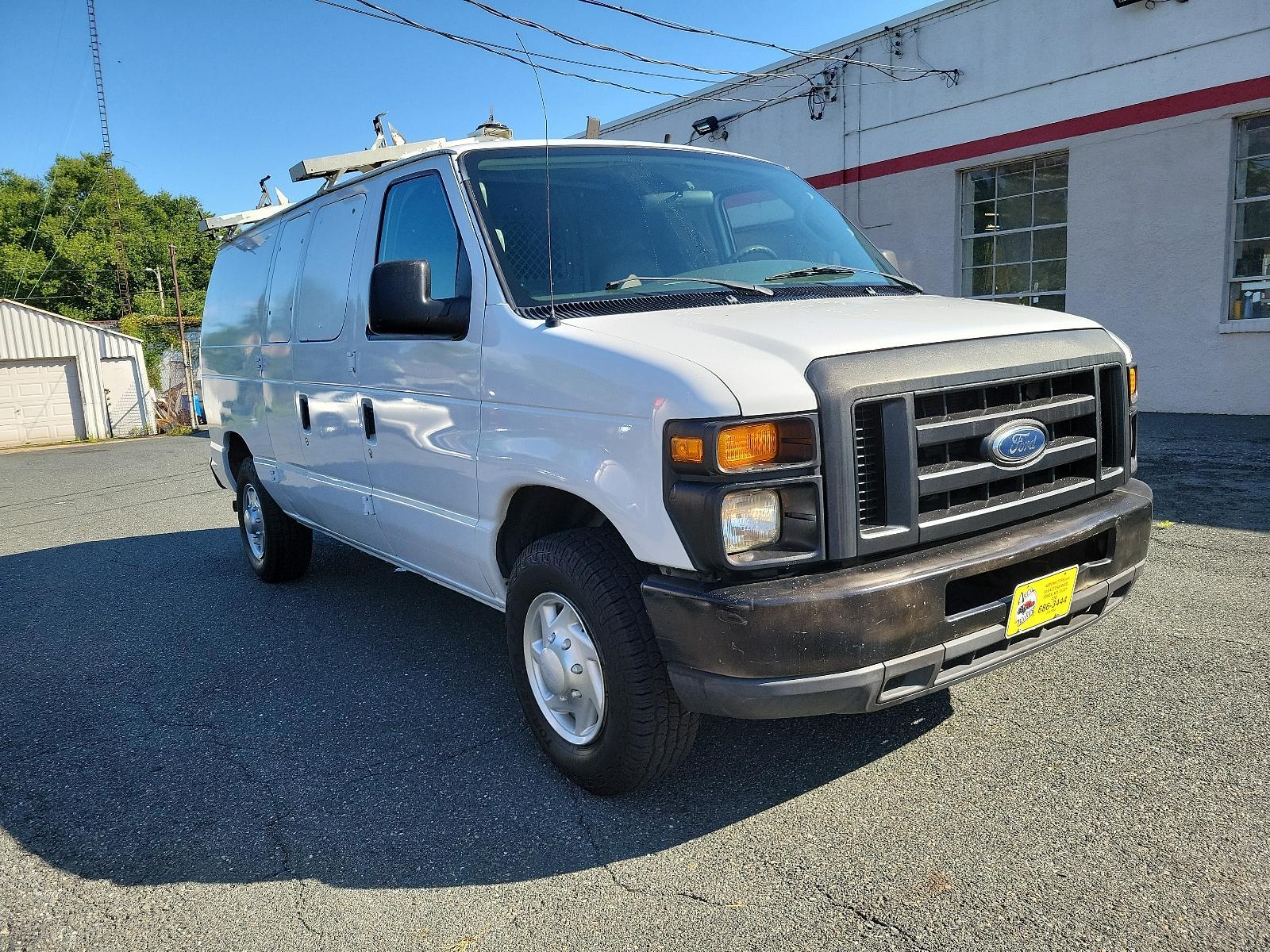 2008 Oxford White - YZ /Medium flint - AE Ford Econoline Cargo Van Commercial (1FTNE24L98D) with an 5.4L SOHC EFI V8 "TRITON" ENGINE engine, located at 50 Eastern Blvd., Essex, MD, 21221, (410) 686-3444, 39.304367, -76.484947 - <p>This extremely versatile 2008 Ford E-150 Econoline E-250 Commercial Cargo Van in Summit White will prove a worthy work companion from the first drive! Powered by a 5.4 Liter Triton V8 generating 225hp connected to a 4 Speed Automatic transmission. Confident and nimble, this Rear Wheel Drive Van e - Photo #2