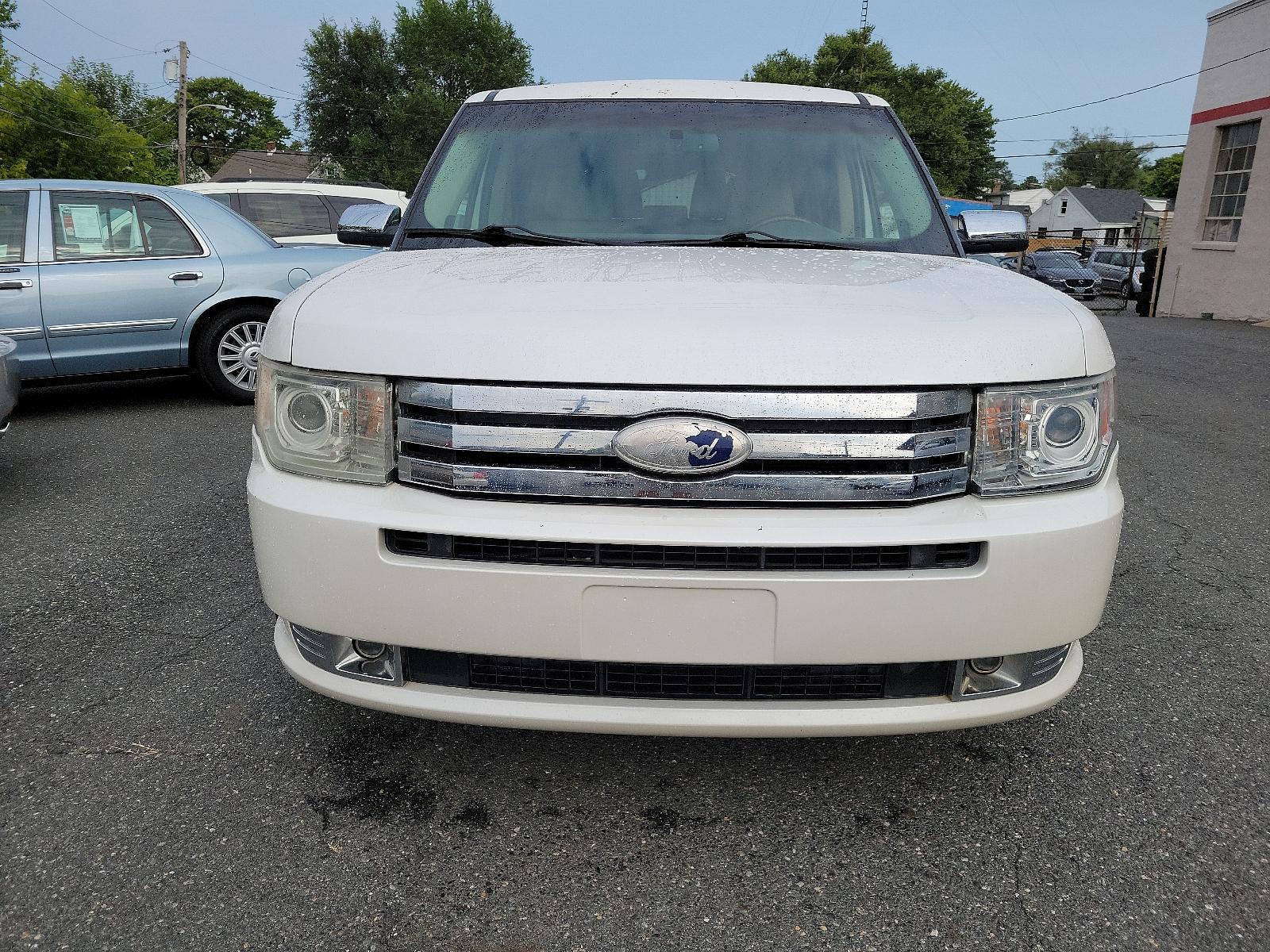 2012 White Platinum Metallic Tri-Coat - UG /Medium Light Stone - PS Ford Flex Limited (2FMGK5DC7CB) with an 3.5L V6 DURATEC ENGINE engine, located at 50 Eastern Blvd., Essex, MD, 21221, (410) 686-3444, 39.304367, -76.484947 - <p>Our versatile 2012 Ford Flex Limited looks sharp in White Platinum Tri-coat. Powered by a 3.5 Liter Duratec V6 offering 285hp paired with a 6 Speed Selectshift Automatic transmission. This Front Wheel Drive SUV offers near 25mpg on the highway while the independent suspension offers a smooth ride - Photo #1