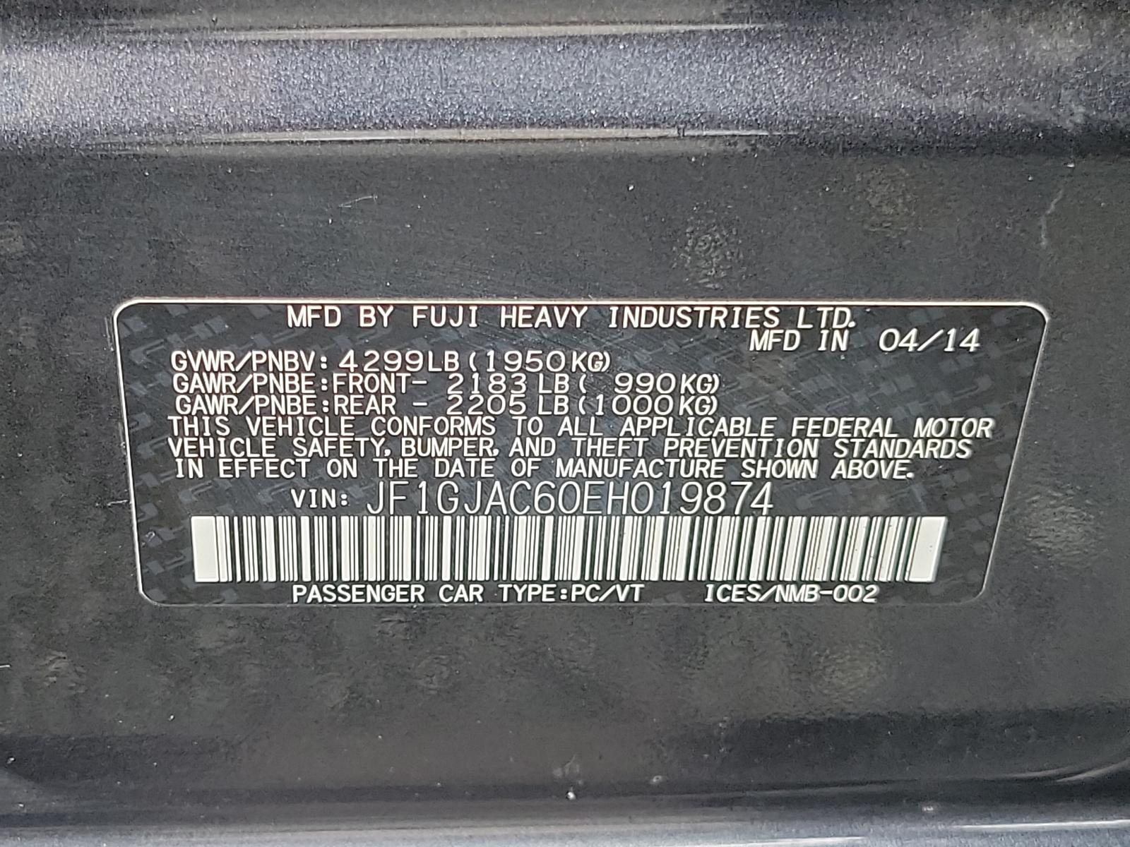 2014 Dark Gray Metallic - DGM /Black - BT20 Subaru Impreza Sedan Premium (JF1GJAC60EH) with an Engine: 2.0L DOHC 16V 4-Cylinder SMFI -inc: Electronic Throttle Control (ETC) engine, located at 50 Eastern Blvd., Essex, MD, 21221, (410) 686-3444, 39.304367, -76.484947 - Discover the thrill of driving in this sleek 2014 Subaru Impreza Sedan Premium, elegantly presented in a dark gray metallic exterior with a pristine black interior. This four-door marvel boasts a robust 2.0L DOHC 16V 4-Cylinder SMFI engine, designed with advanced electronic throttle control (ETC) to - Photo #22