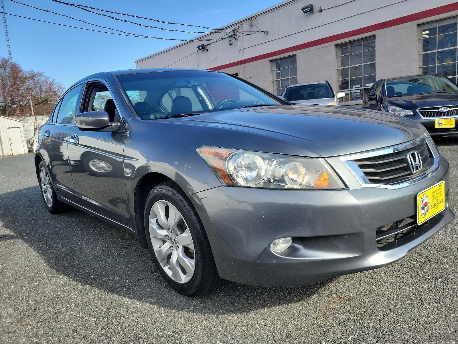 2008 Polished Metal Metallic - GR /Black - BK Honda Accord Sdn EX-L (1HGCP36898A) with an 3.5L SOHC MPFI 24-valve i-VTEC V6 engine engine, located at 50 Eastern Blvd., Essex, MD, 21221, (410) 686-3444, 39.304367, -76.484947 - Presenting the robust and dependable 2008 Honda Accord Sdn EX-L 4dr V6, presented in a timeless gray exterior. This fantastic sedan breathes power with its 3.5l SOHC MPFI 24-valve i-VTEC V6 engine, combining both performance and efficiency seamlessly. The EX-L trim adds a touch of luxury with cozy l - Photo #2