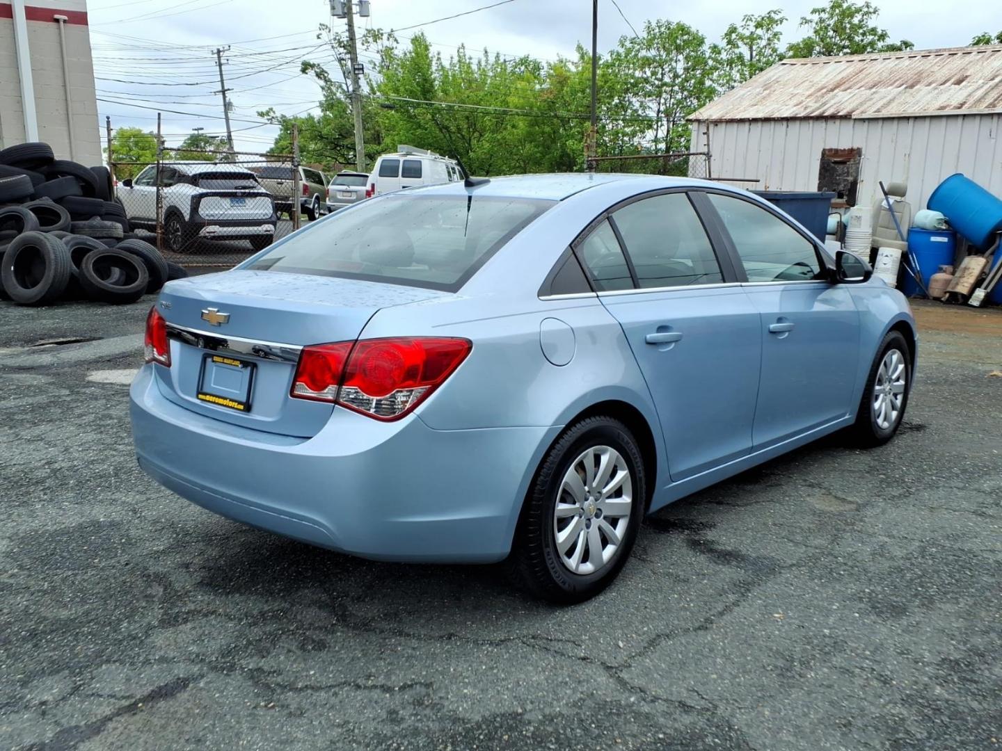2011 Ice Blue Metallic Chevrolet Cruze LS (1G1PC5SH7B7) with an 1.8L 4 Cylinder Sequential-Port F.I. engine, Automatic transmission, located at 50 Eastern Blvd., Essex, MD, 21221, (410) 686-3444, 39.304367, -76.484947 - Photo#4