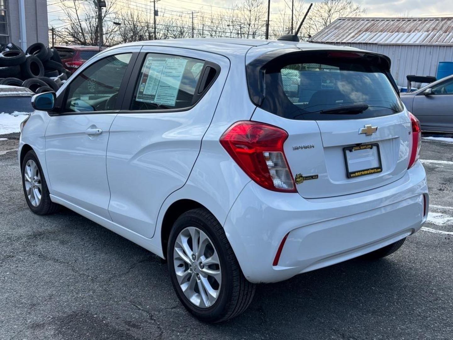 2021 White Chevrolet Spark 1LT CVT (KL8CD6SAXMC) with an 1.4L 4 Cylinder Fuel Injected engine, Automatic transmission, located at 50 Eastern Blvd., Essex, MD, 21221, (410) 686-3444, 39.304367, -76.484947 - Photo#2