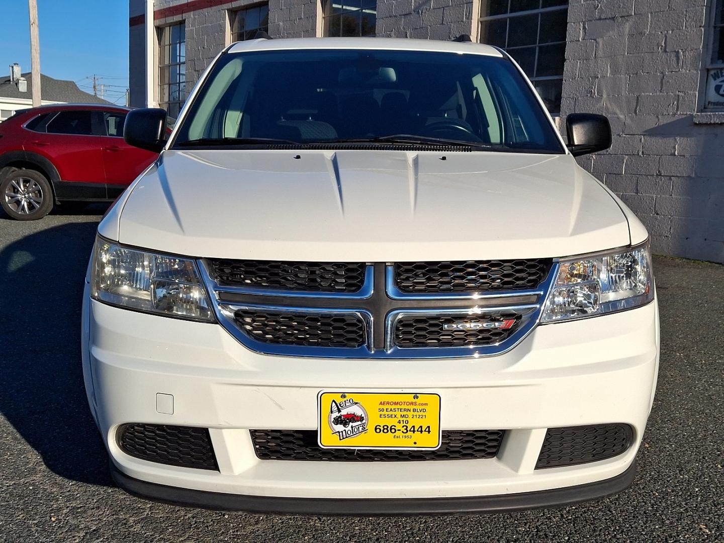 2018 White Dodge Journey SE (3C4PDCAB7JT) with an 2.4L 4 Cylinder Sequential-Port F.I. engine, Automatic transmission, located at 50 Eastern Blvd., Essex, MD, 21221, (410) 686-3444, 39.304367, -76.484947- Photo#1