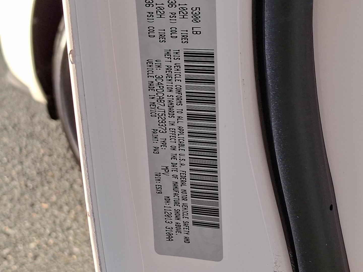 2018 White Dodge Journey SE (3C4PDCAB7JT) with an 2.4L 4 Cylinder Sequential-Port F.I. engine, Automatic transmission, located at 50 Eastern Blvd., Essex, MD, 21221, (410) 686-3444, 39.304367, -76.484947 - Photo#51
