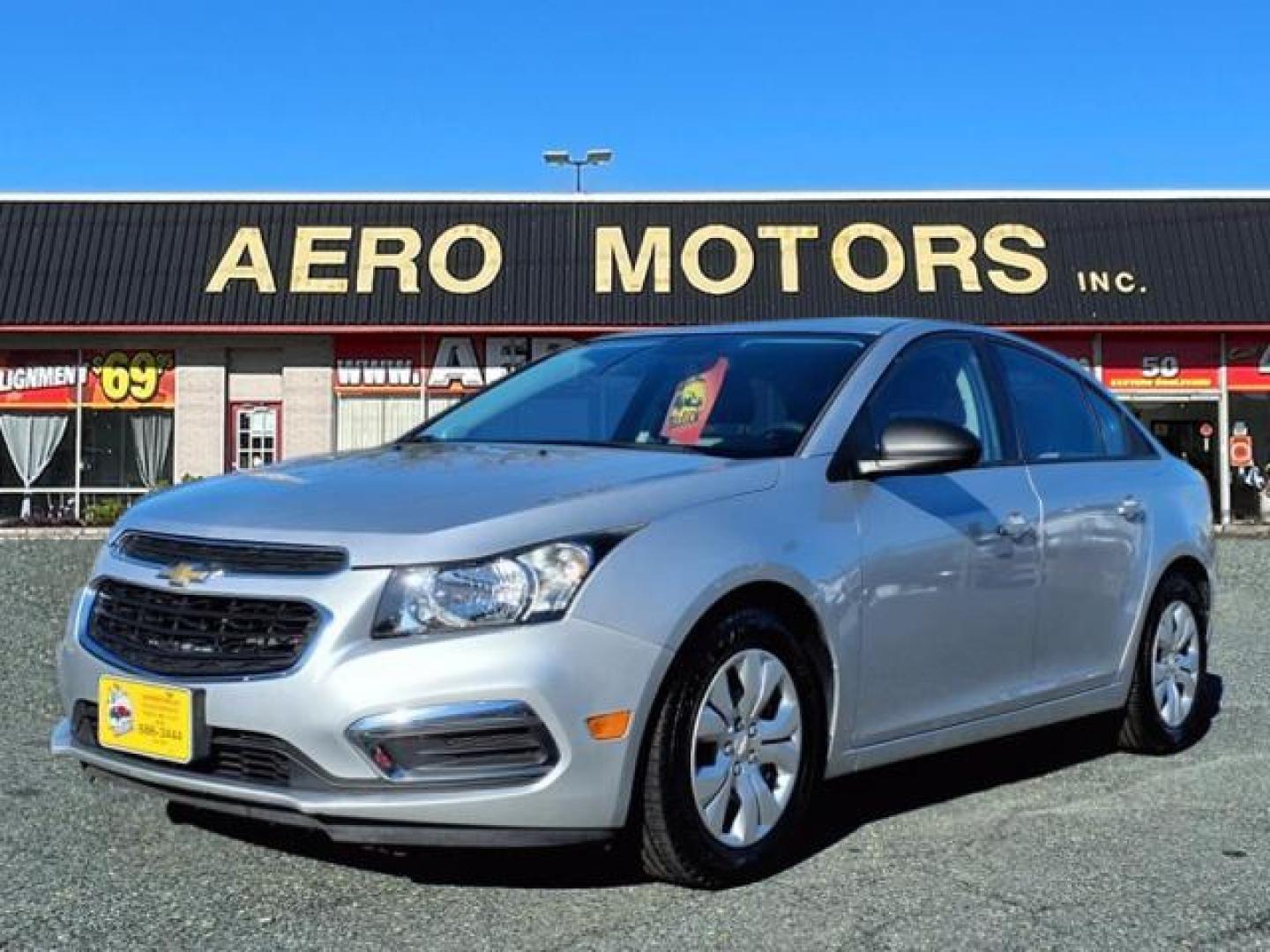 2015 Silver Ice Metallic Chevrolet Cruze LS Auto (1G1PA5SH2F7) with an 1.8L 4 Cylinder Sequential-Port F.I. engine, Automatic transmission, located at 50 Eastern Blvd., Essex, MD, 21221, (410) 686-3444, 39.304367, -76.484947 - Photo#0