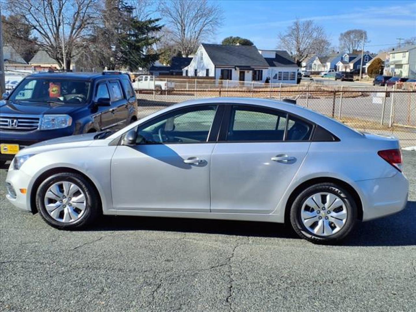 2015 Silver Ice Metallic Chevrolet Cruze LS Auto (1G1PA5SH2F7) with an 1.8L 4 Cylinder Sequential-Port F.I. engine, Automatic transmission, located at 50 Eastern Blvd., Essex, MD, 21221, (410) 686-3444, 39.304367, -76.484947 - Photo#1
