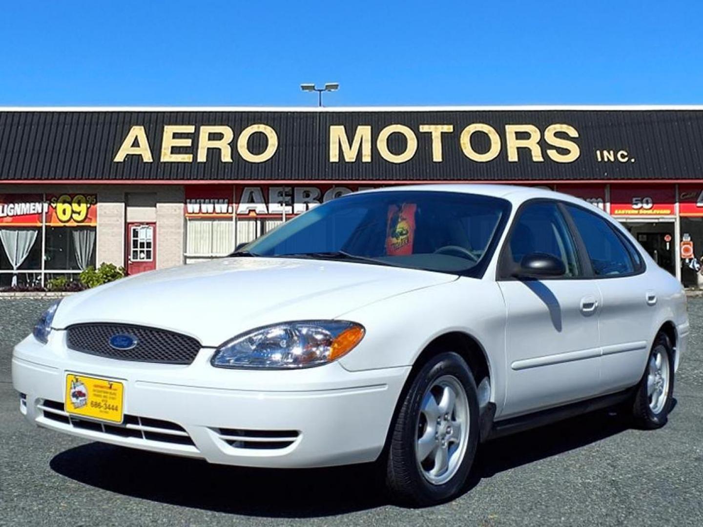 2004 White Ford Taurus SE (1FAFP53234G) with an 3.0L 6 Cylinder Fuel Injected engine, Automatic transmission, located at 50 Eastern Blvd., Essex, MD, 21221, (410) 686-3444, 39.304367, -76.484947 - Photo#0