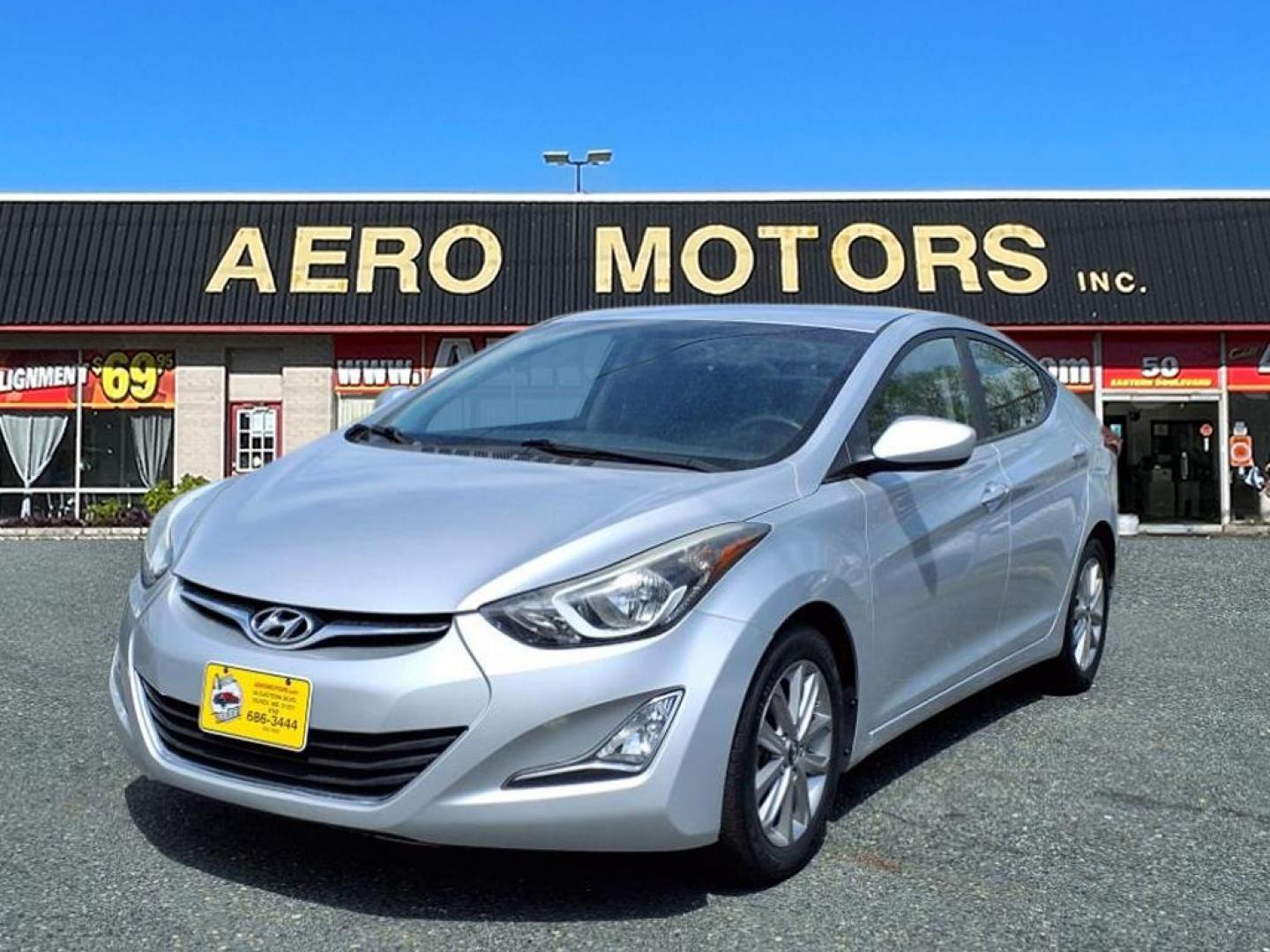 2014 Radiant Silver Hyundai ELANTRA SE (KMHDH4AE8EU) with an 1.8L 1.8L I4 145hp 130ft. lbs. Sequential-Port F.I. engine, 6-Speed Shiftable Automatic transmission, located at 50 Eastern Blvd., Essex, MD, 21221, (410) 686-3444, 39.304367, -76.484947 - Photo#0