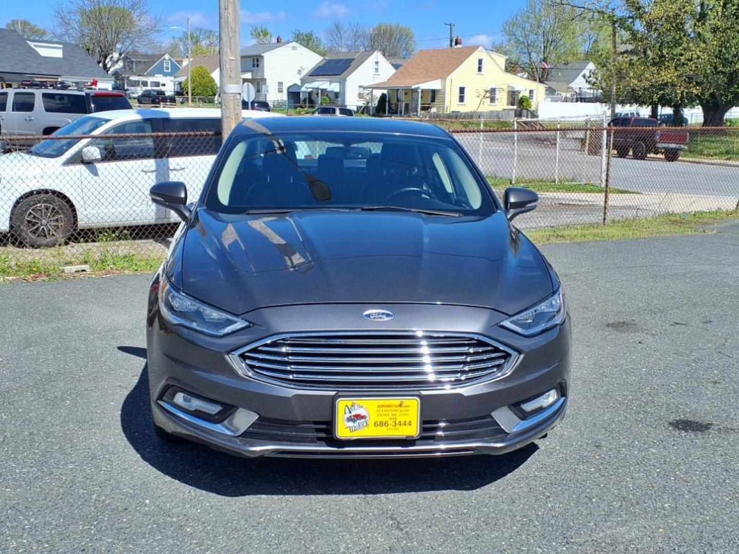 2017 Magnetic Ford Fusion SE (3FA6P0HD3HR) with an 1.5L 4 Cylinder Turbocharged engine, Automatic transmission, located at 50 Eastern Blvd., Essex, MD, 21221, (410) 686-3444, 39.304367, -76.484947 - Photo#7
