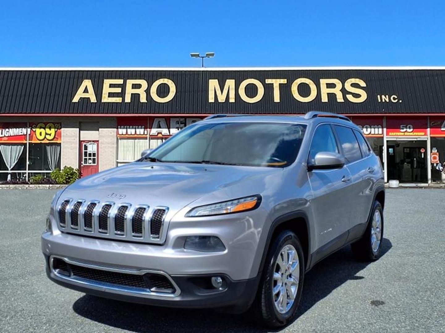 2014 Billet Silver Metallic Clear Coat Jeep Cherokee Limited (1C4PJMDS3EW) with an 3.2L 6 Cylinder Sequential-Port F.I. engine, ATAWD transmission, located at 50 Eastern Blvd., Essex, MD, 21221, (410) 686-3444, 39.304367, -76.484947 - Photo#0