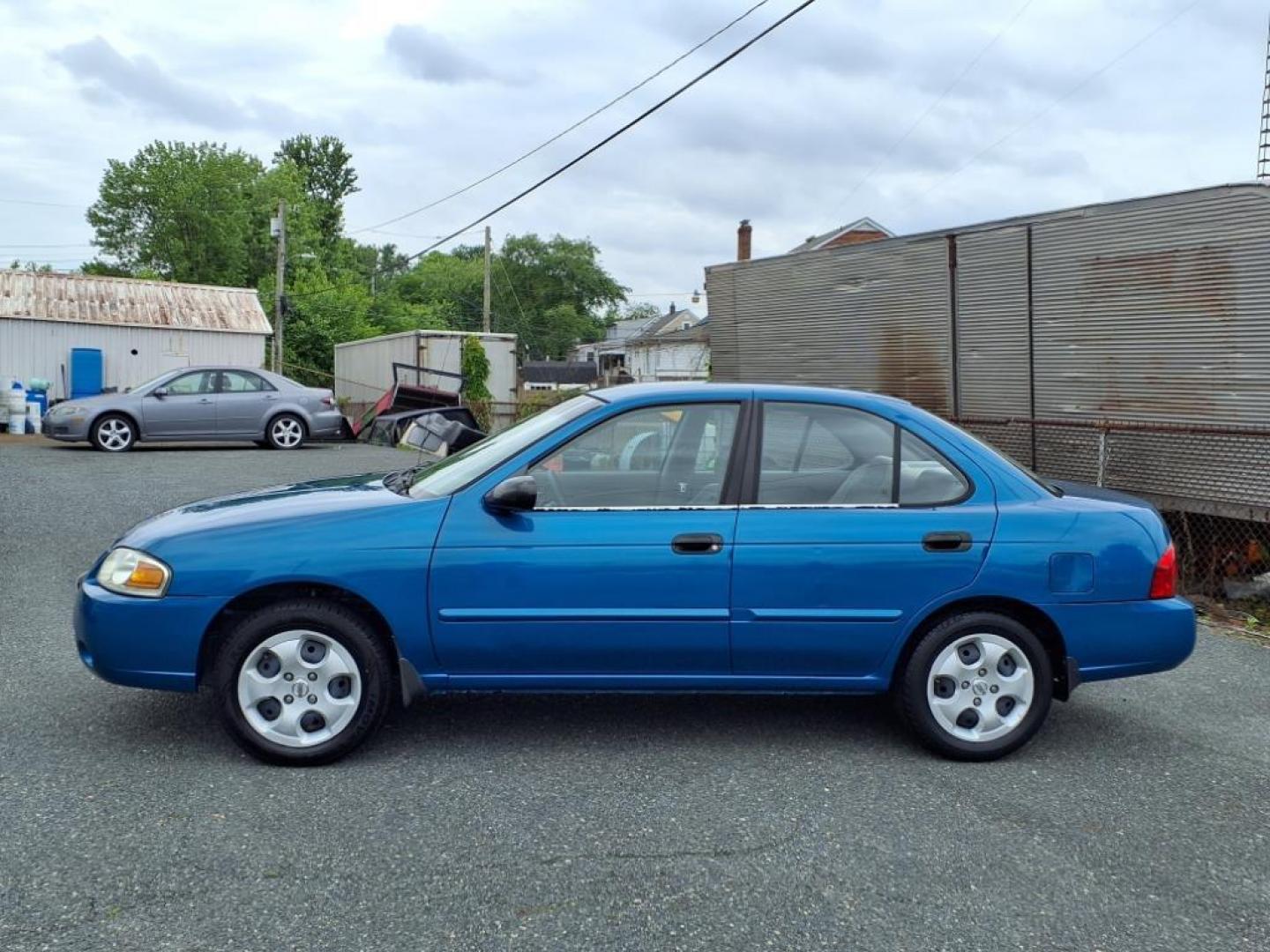2004 Vibrant Blue Nissan Sentra 1.8 S (3N1CB51DX4L) with an 1.8L 1L NA I4 double overhead cam (DOHC) 16V Fuel Injected engine, Automatic transmission, located at 50 Eastern Blvd., Essex, MD, 21221, (410) 686-3444, 39.304367, -76.484947 - Photo#1