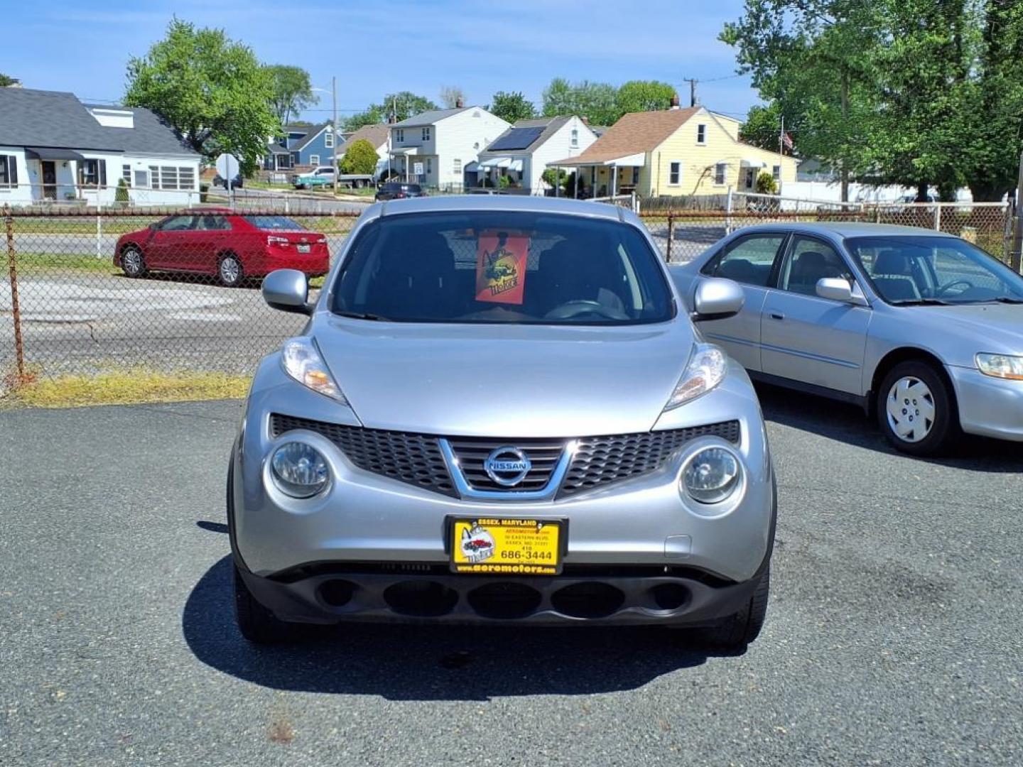 2012 Silver Nissan JUKE SV (JN8AF5MV2CT) with an 1.6L 4 Cylinder Turbocharged engine, Automatic transmission, located at 50 Eastern Blvd., Essex, MD, 21221, (410) 686-3444, 39.304367, -76.484947 - Photo#7