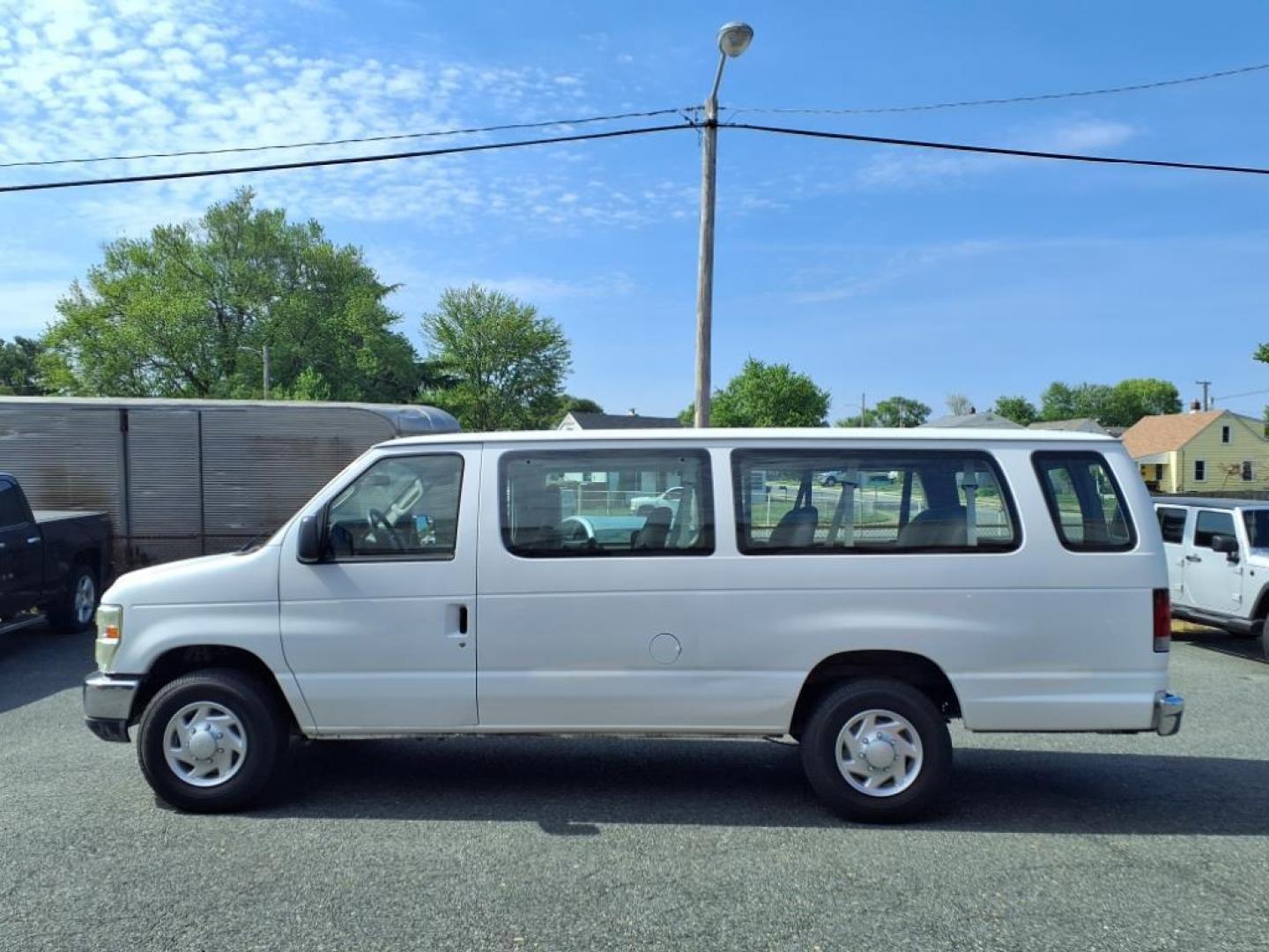 2010 Oxford White Ford E-Series E-350 SD XLT (1FBSS3BL7AD) with an 5.4L Triton 5.4L Flex Fuel V8 255hp 350ft. lbs. Sequential-Port F.I. engine, 4-Speed Automatic transmission, located at 50 Eastern Blvd., Essex, MD, 21221, (410) 686-3444, 39.304367, -76.484947 - Photo#1
