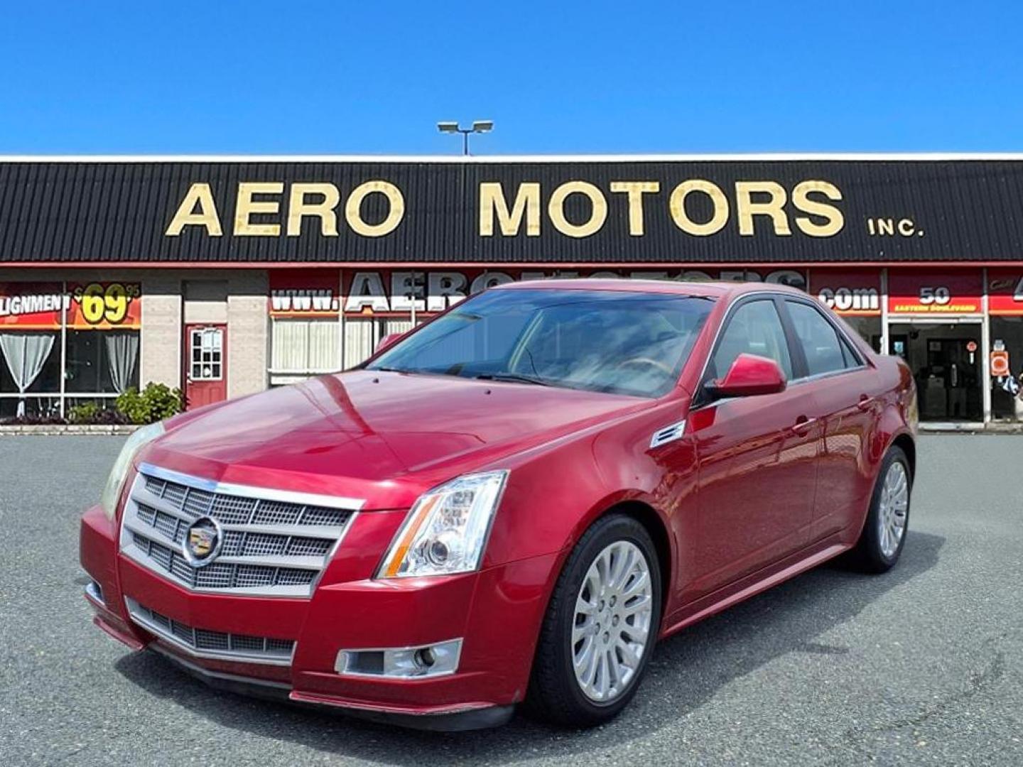 2010 Red Cadillac CTS 2.0T Luxury (1G6DS5EV3A0) with an 3.6L 6 Cylinder Fuel Injected engine, Automatic transmission, located at 50 Eastern Blvd., Essex, MD, 21221, (410) 686-3444, 39.304367, -76.484947 - Photo#0