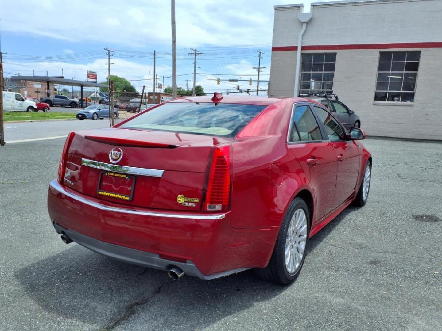 2010 Red Cadillac CTS 2.0T Luxury (1G6DS5EV3A0) with an 3.6L 6 Cylinder Fuel Injected engine, Automatic transmission, located at 50 Eastern Blvd., Essex, MD, 21221, (410) 686-3444, 39.304367, -76.484947 - Photo#4
