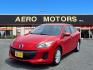 2013 Velocity Red Mazda Mazda3 i Touring (JM1BL1VPXD1) with an 2.0L SKYACTIV-G 2.0L I4 155hp 148ft. lbs. Sequential-Port F.I. engine, 6-Speed Shiftable Automatic transmission, located at 50 Eastern Blvd., Essex, MD, 21221, (410) 686-3444, 39.304367, -76.484947 - Photo#0