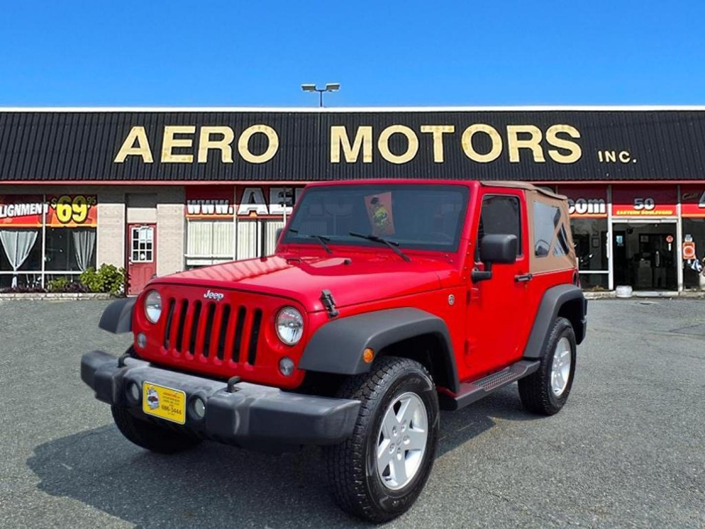 2017 Firecracker Red Clear Coat Jeep Wrangler Sport (1C4GJWAG3HL) with an 3.6L 3.6L V6 285hp 260ft. lbs. Sequential-Port F.I. engine, Automatic transmission, located at 50 Eastern Blvd., Essex, MD, 21221, (410) 686-3444, 39.304367, -76.484947 - Photo#0