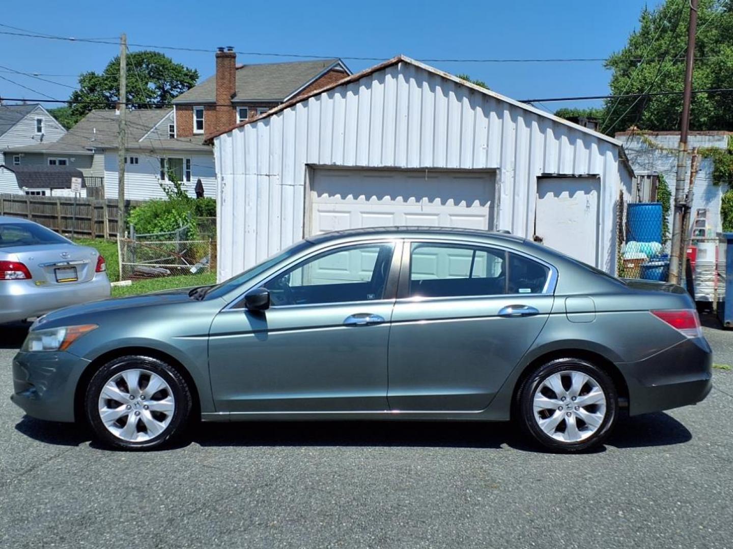 2009 Mystic Green Metallic Honda Accord EX-L V6 w/Navi (1HGCP368X9A) with an 3.5L 3.5L V6 271hp 254ft. lbs. Sequential-Port F.I. engine, 5-Speed Automatic transmission, located at 50 Eastern Blvd., Essex, MD, 21221, (410) 686-3444, 39.304367, -76.484947 - Photo#1