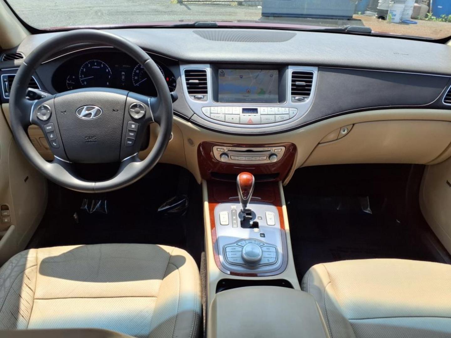 2013 Red Hyundai Genesis (KMHGC4DD2DU) with an 3.8L 6 Cylinder Fuel Injected engine, V6 transmission, located at 50 Eastern Blvd., Essex, MD, 21221, (410) 686-3444, 39.304367, -76.484947 - Photo#15