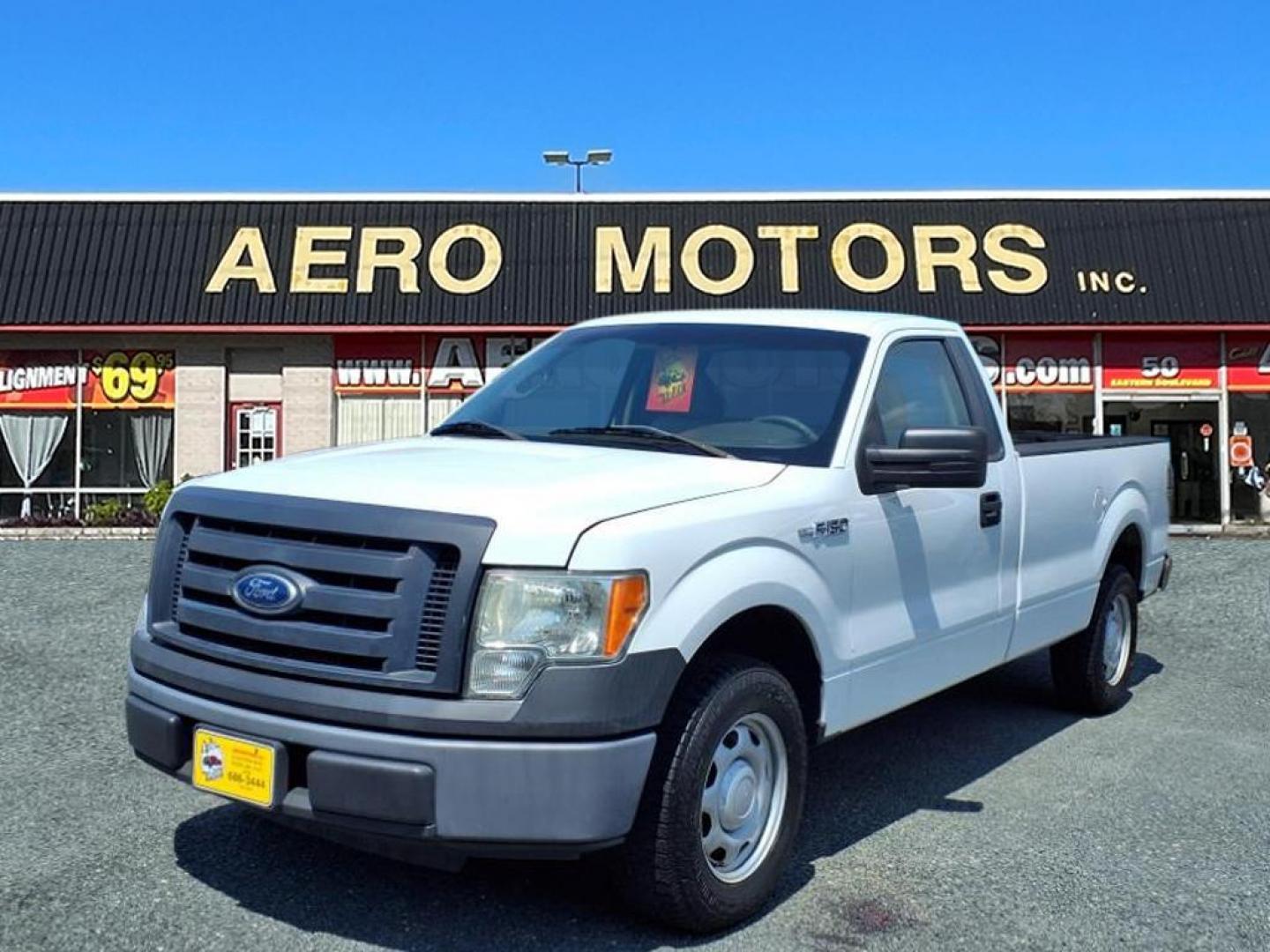 2010 Oxford White Ford F-150 XL (1FTMF1CW9AK) with an 4.6L 4.6L V8 248hp 294ft. lbs. Sequential-Port F.I. engine, 4-Speed Automatic transmission, located at 50 Eastern Blvd., Essex, MD, 21221, (410) 686-3444, 39.304367, -76.484947 - Photo#0