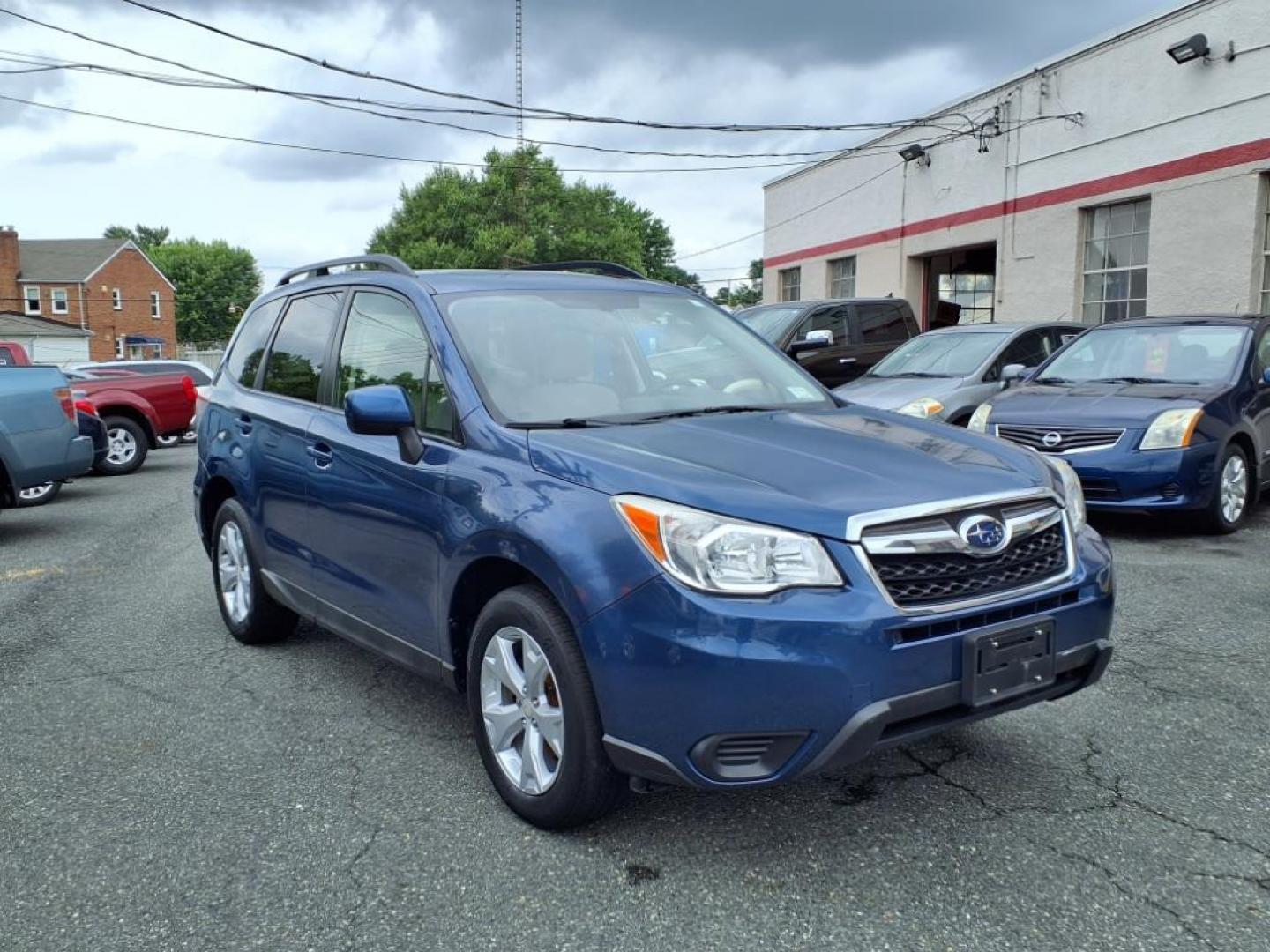 2014 Marine Blue Pearl Subaru Forester 2.5i Premium (JF2SJAEC4EH) with an 2.5L 2.5L H4 170hp 174ft. lbs. Sequential-Port F.I. engine, CVT transmission, located at 50 Eastern Blvd., Essex, MD, 21221, (410) 686-3444, 39.304367, -76.484947 - Photo#7