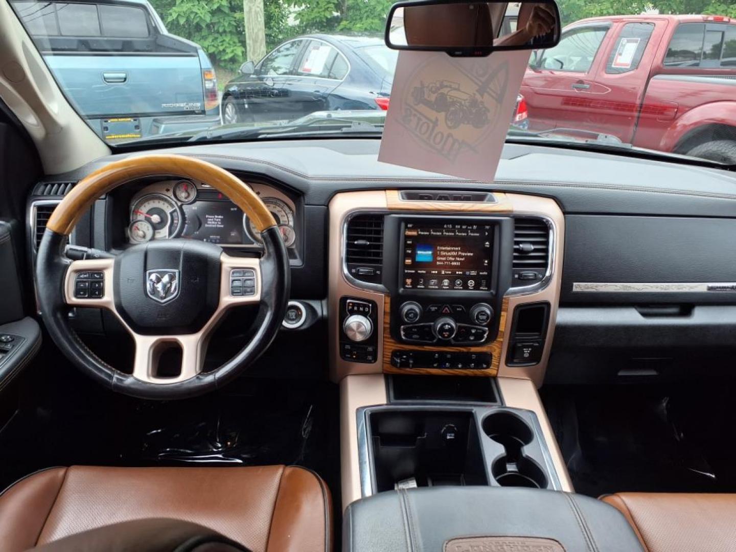 2013 Mineral Gray Metallic Clear Coat RAM 1500 Laramie Longhorn (1C6RR7WT7DS) with an 5.7L HEMI 5.7L V8 395hp 407ft. lbs. Sequential-Port F.I. engine, Automatic transmission, located at 50 Eastern Blvd., Essex, MD, 21221, (410) 686-3444, 39.304367, -76.484947 - Photo#13