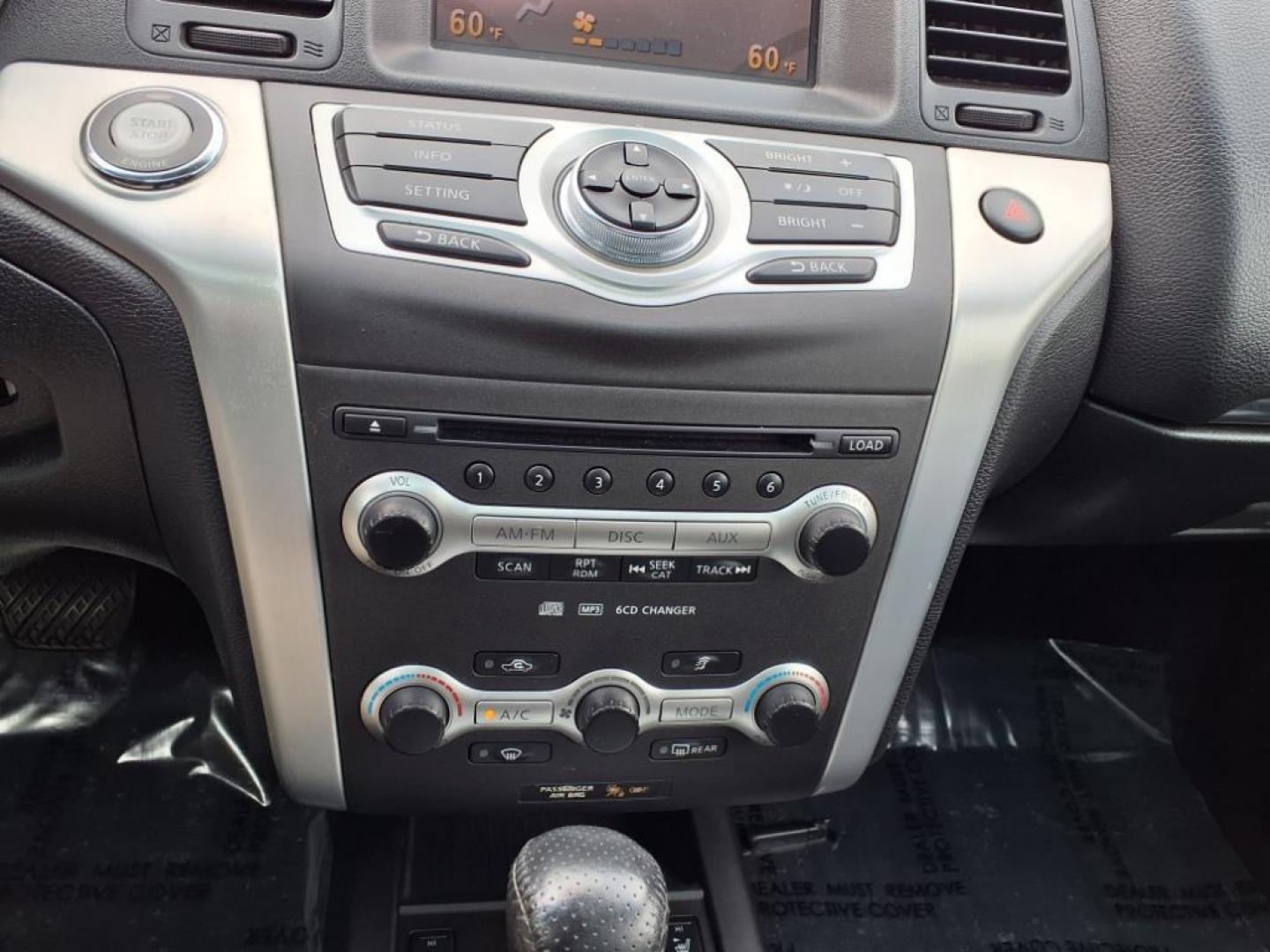 2009 Super Black Nissan Murano SL (JN8AZ18W29W) with an 3.5L 3.5L V6 265hp 248ft. lbs. Fuel Injected engine, CVT transmission, located at 50 Eastern Blvd., Essex, MD, 21221, (410) 686-3444, 39.304367, -76.484947 - Photo#19