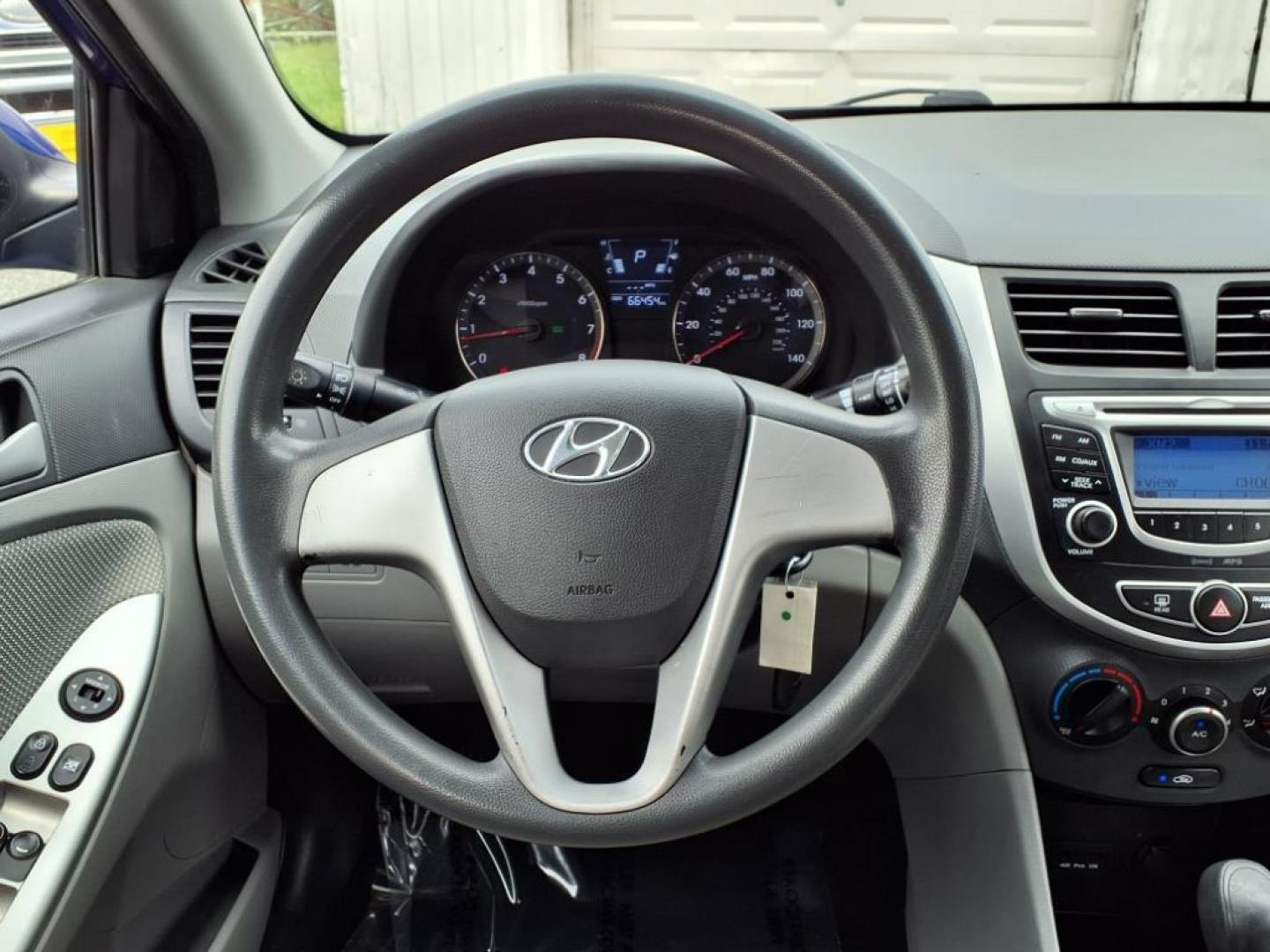 2013 Marathon Blue Hyundai ACCENT GLS (KMHCT4AE7DU) with an 1.6L 4 Cylinder Fuel Injected engine, Automatic transmission, located at 50 Eastern Blvd., Essex, MD, 21221, (410) 686-3444, 39.304367, -76.484947 - Photo#13