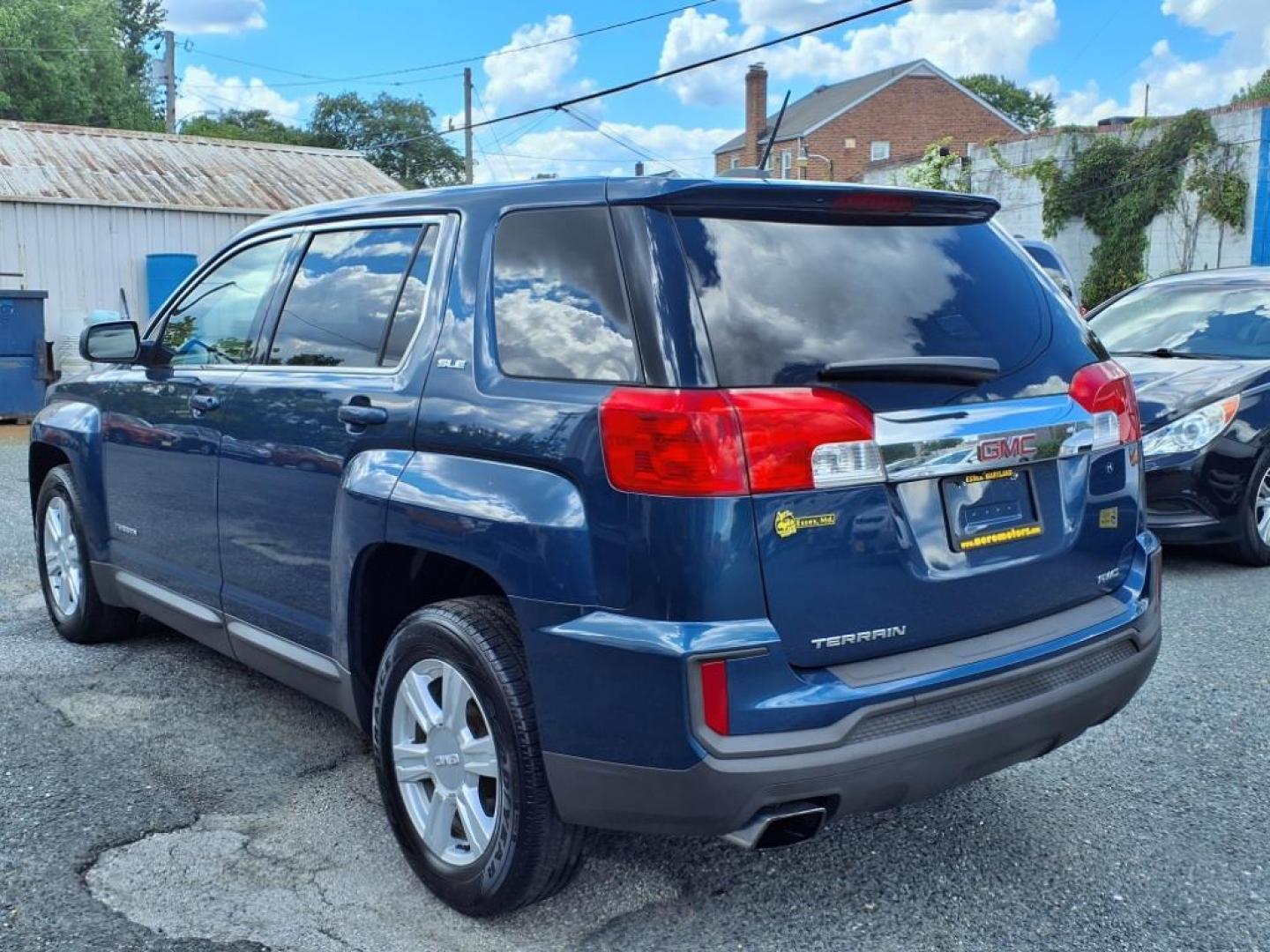 2016 Slate Blue Metallic GMC Terrain SLE-1 (2GKFLSEK3G6) with an 2.4L 4 Cylinder Fuel Injected engine, AT4X4 transmission, located at 50 Eastern Blvd., Essex, MD, 21221, (410) 686-3444, 39.304367, -76.484947 - Photo#2