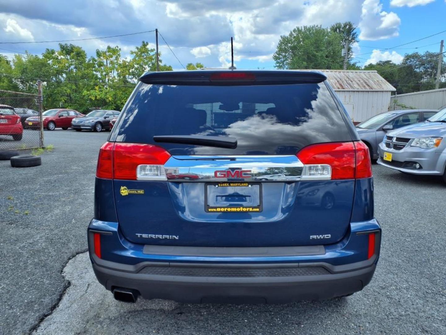2016 Slate Blue Metallic GMC Terrain SLE-1 (2GKFLSEK3G6) with an 2.4L 4 Cylinder Fuel Injected engine, AT4X4 transmission, located at 50 Eastern Blvd., Essex, MD, 21221, (410) 686-3444, 39.304367, -76.484947 - Photo#3