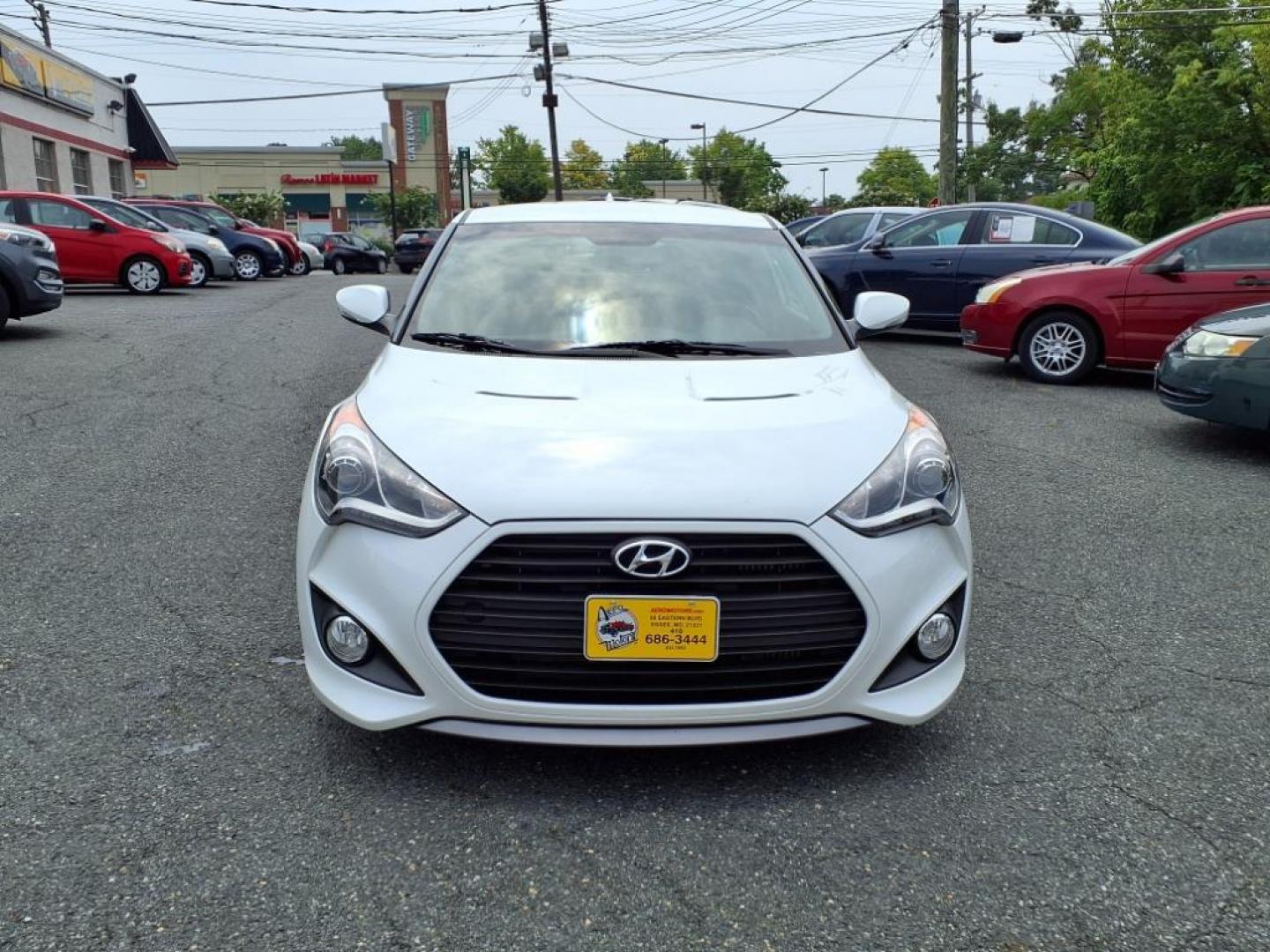 2015 White Hyundai VELOSTER Turbo (KMHTC6AE9FU) with an 1.6L 4 Cylinder Turbocharged engine, 6SP transmission, located at 50 Eastern Blvd., Essex, MD, 21221, (410) 686-3444, 39.304367, -76.484947 - Photo#6