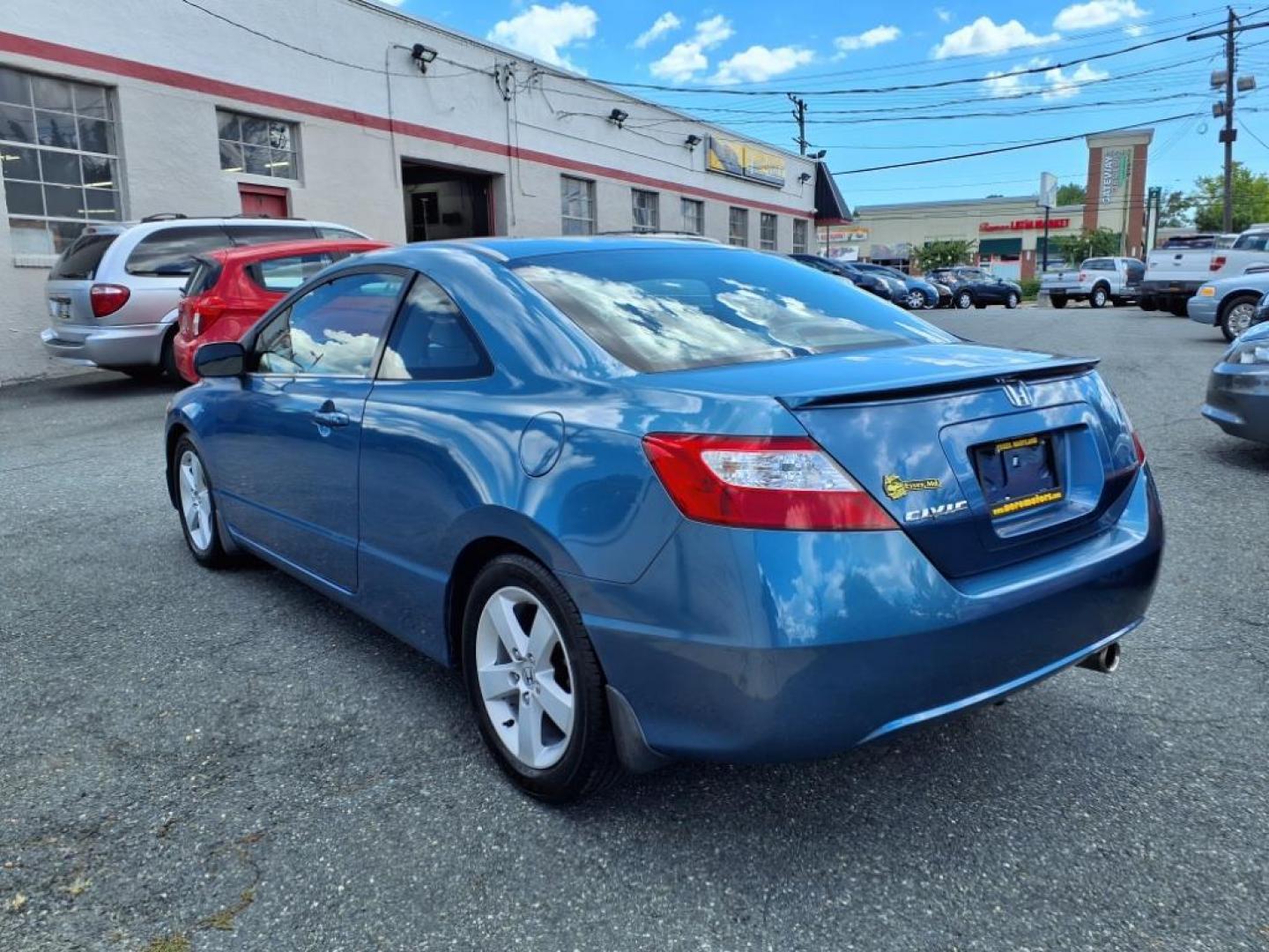 2006 Atomic Blue Metallic Honda Civic EX (2HGFG12876H) with an 1.8L 1L NA I4 single overhead cam (SOHC) 16V Fuel Injected engine, 5-Speed Automatic transmission, located at 50 Eastern Blvd., Essex, MD, 21221, (410) 686-3444, 39.304367, -76.484947 - Photo#2