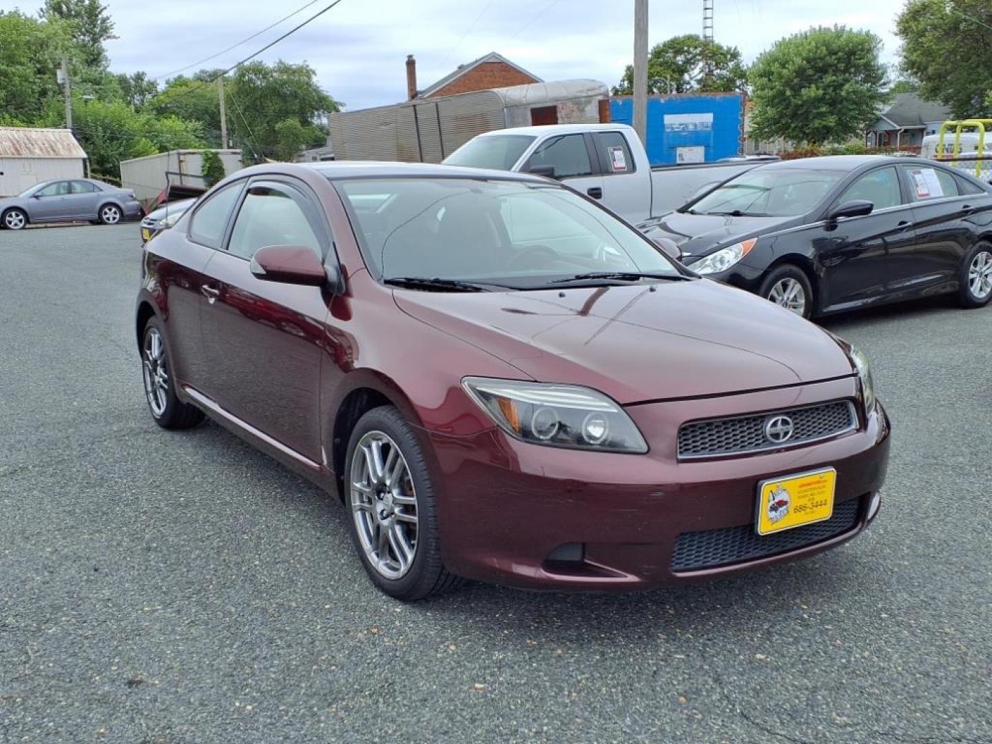 2007 Black Cherry Pearl Scion tC Base (JTKDE167870) with an 2.4L 2.4L I4 161hp 162ft. lbs. Fuel Injected engine, 4-Speed Automatic transmission, located at 50 Eastern Blvd., Essex, MD, 21221, (410) 686-3444, 39.304367, -76.484947 - Photo#6