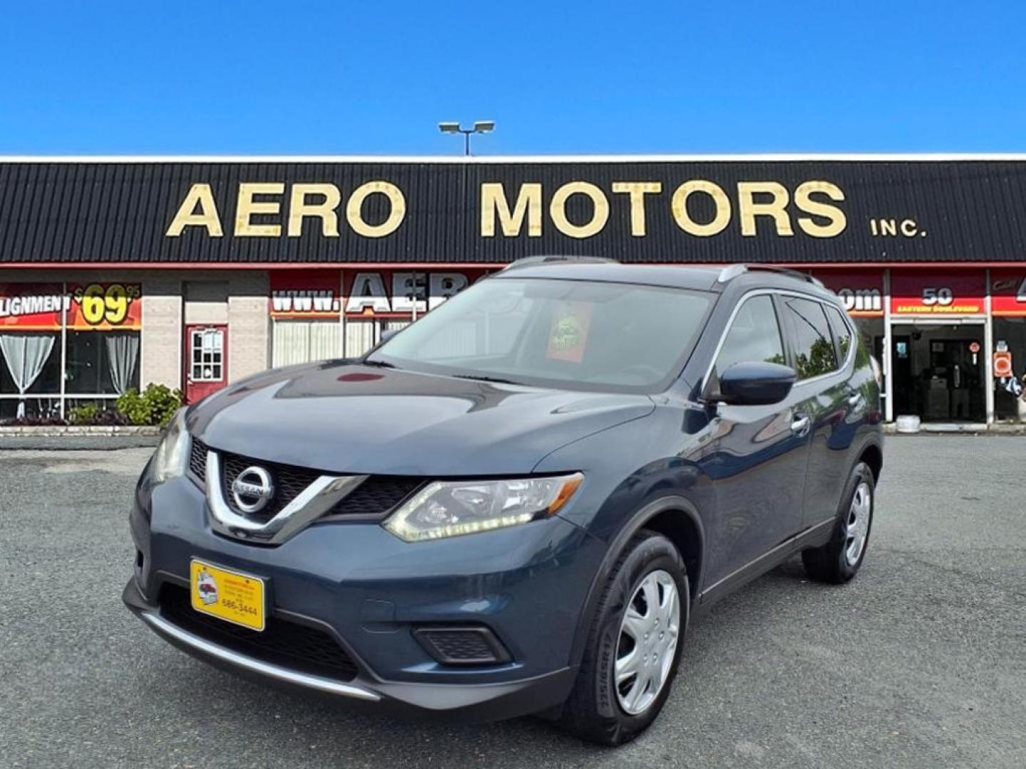 2016 Arctic Blue Metallic Nissan Rogue S (JN8AT2MT3GW) with an 2.5L 2.5L I4 170hp 175ft. lbs. Sequential-Port F.I. engine, CVT transmission, located at 50 Eastern Blvd., Essex, MD, 21221, (410) 686-3444, 39.304367, -76.484947 - Photo#0