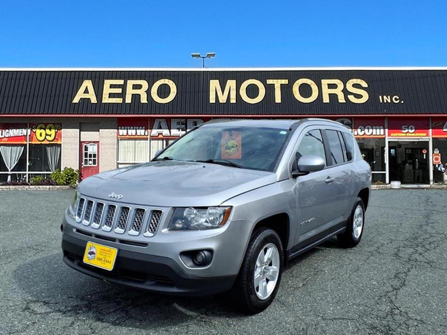 2017 Billet Silver Metallic Clear Coat Jeep Compass Latitude (1C4NJCEA8HD) with an 2.0L 4 Cylinder Sequential-Port F.I. engine, Automatic transmission, located at 50 Eastern Blvd., Essex, MD, 21221, (410) 686-3444, 39.304367, -76.484947 - Photo#0